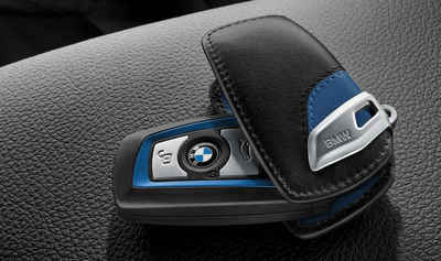 BMW Schlüsselanhänger »BMW Schlüsseletui M-Sport Line schwarz/blau« (1-tlg)