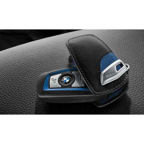 BMW Schlüsselanhänger BMW Schlüsseletui M-Sport Line schwarz/blau (1-tlg)
