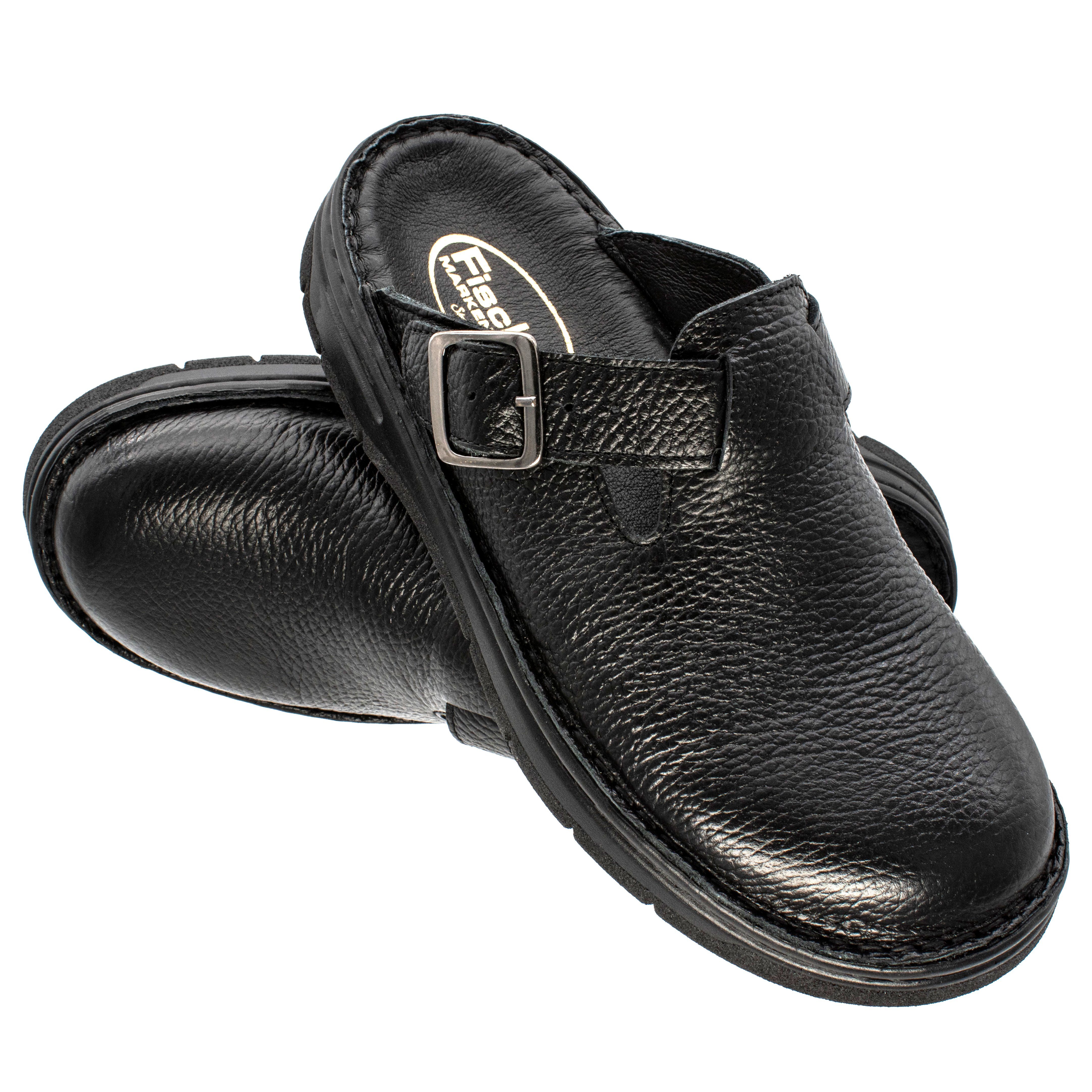 Fischer-Markenschuh Sina Pantolette aus Nappaleder, gepolstertes Lederfußbett