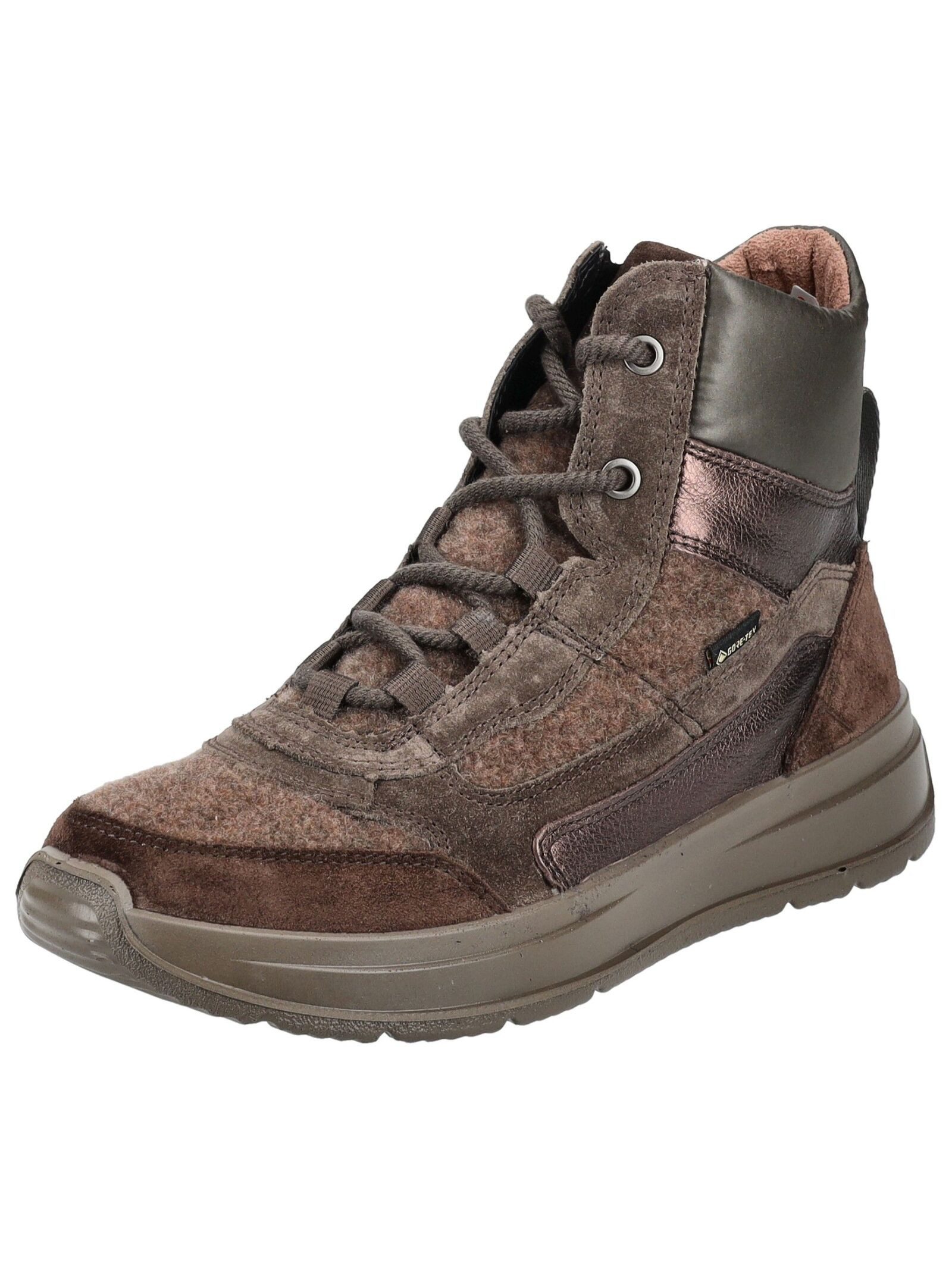 Legero Stiefelette Veloursleder/Textil . Schnürstiefelette