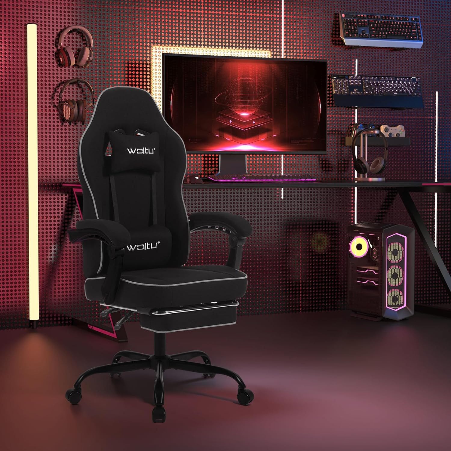 Woltu Gaming-Stuhl (1 St), mit Kopfkissen günstig online kaufen