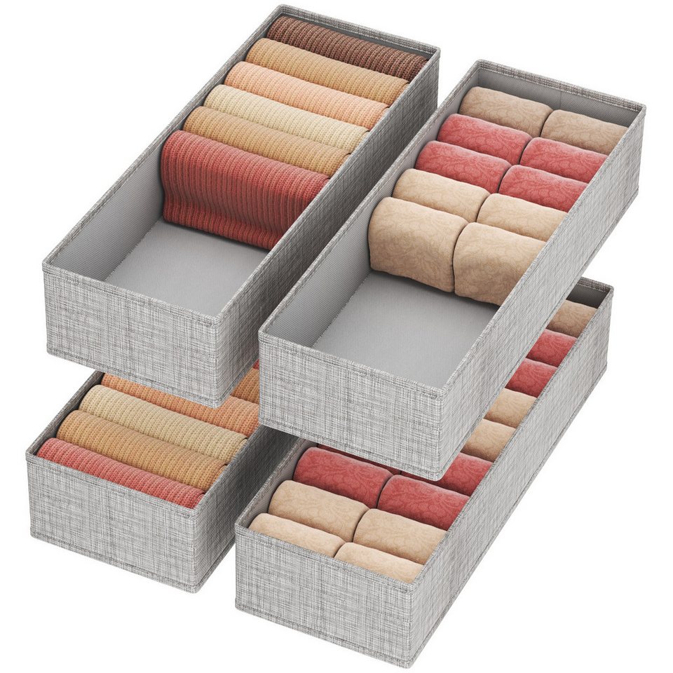 Lifewit Aufbewahrungsdose Schubladen Organizer, Kleiderschrank Organizer, Schrank Organizer (4 St)