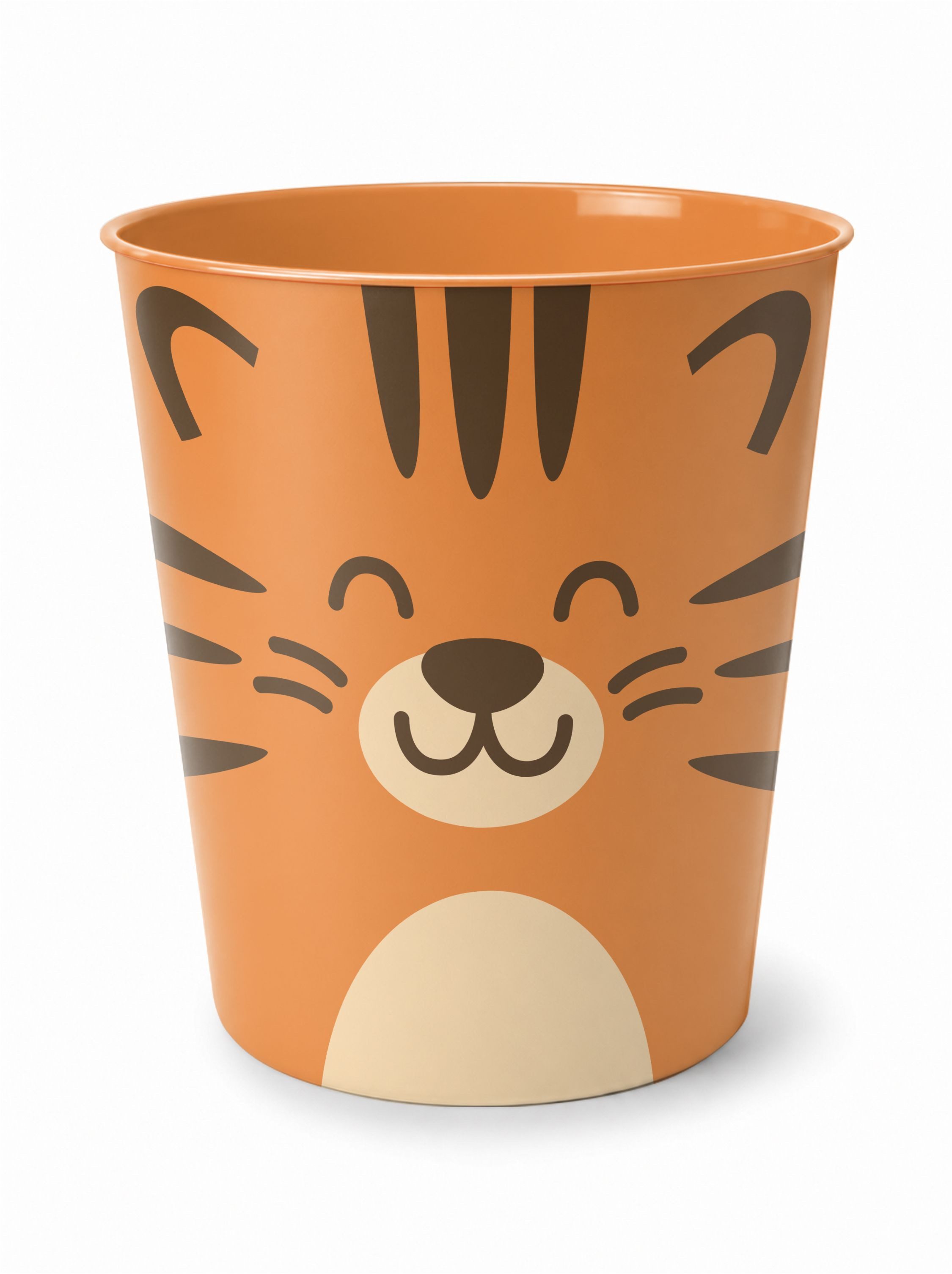 itenga Papierkorb itenga Papierkorb Tiermotiv - TIGER - Kawaii Design - ca 11 Liter