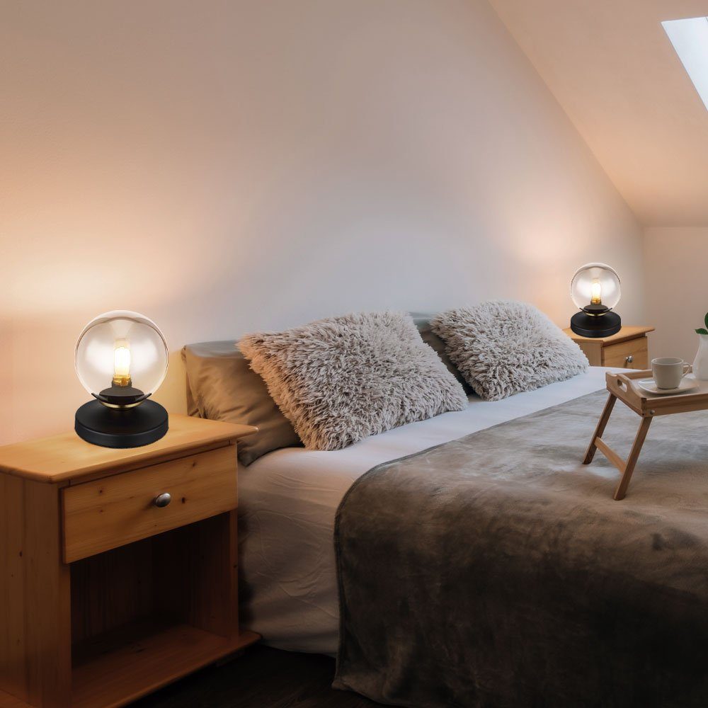etc-shop LED Tischleuchte, Leuchtmittel inklusive, Metall Leselampe nicht Tischleuchte Wohnzimmer