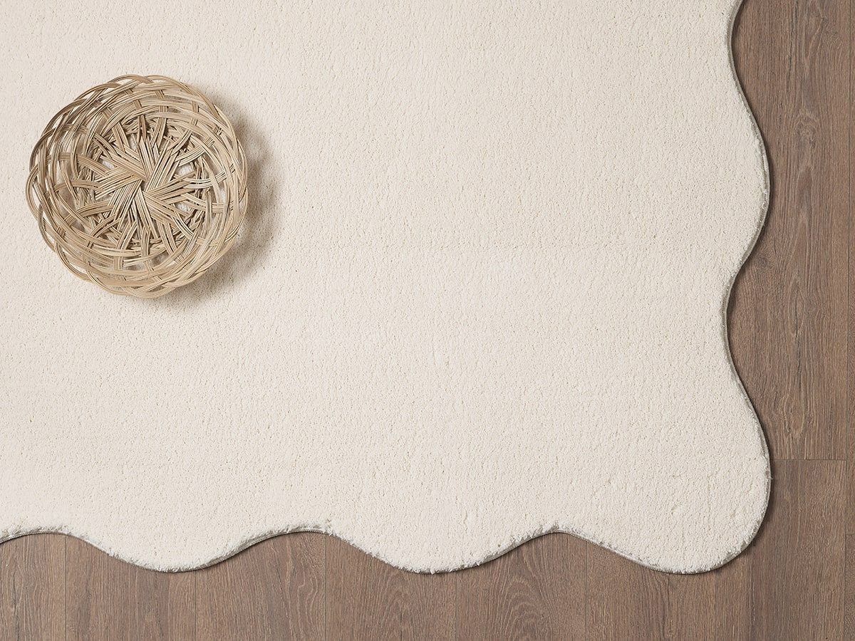 the carpet Teppich Relax Scallop kuschelig & Super Soft, wellenförmig, Anti-Rutsch Unterseite, Waschbar bis 30 Grad, Felloptik – Bild 5 von 5