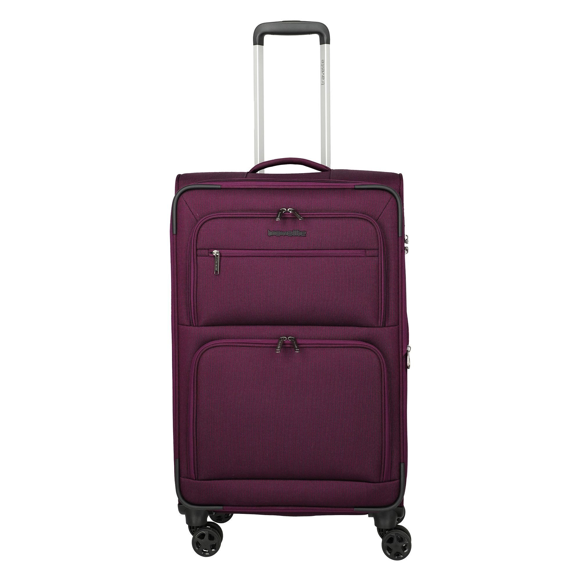 travelite Weichgepäck-Trolley Cubis, 4 Rollen, Polyester
