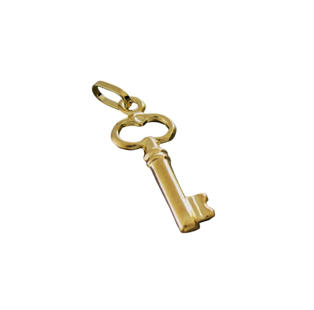 Schlüssel 585er NICEANDnoble Kettenanhänger 14 585er Karat, Kettenanhänger Goldschmuck Gelbgold