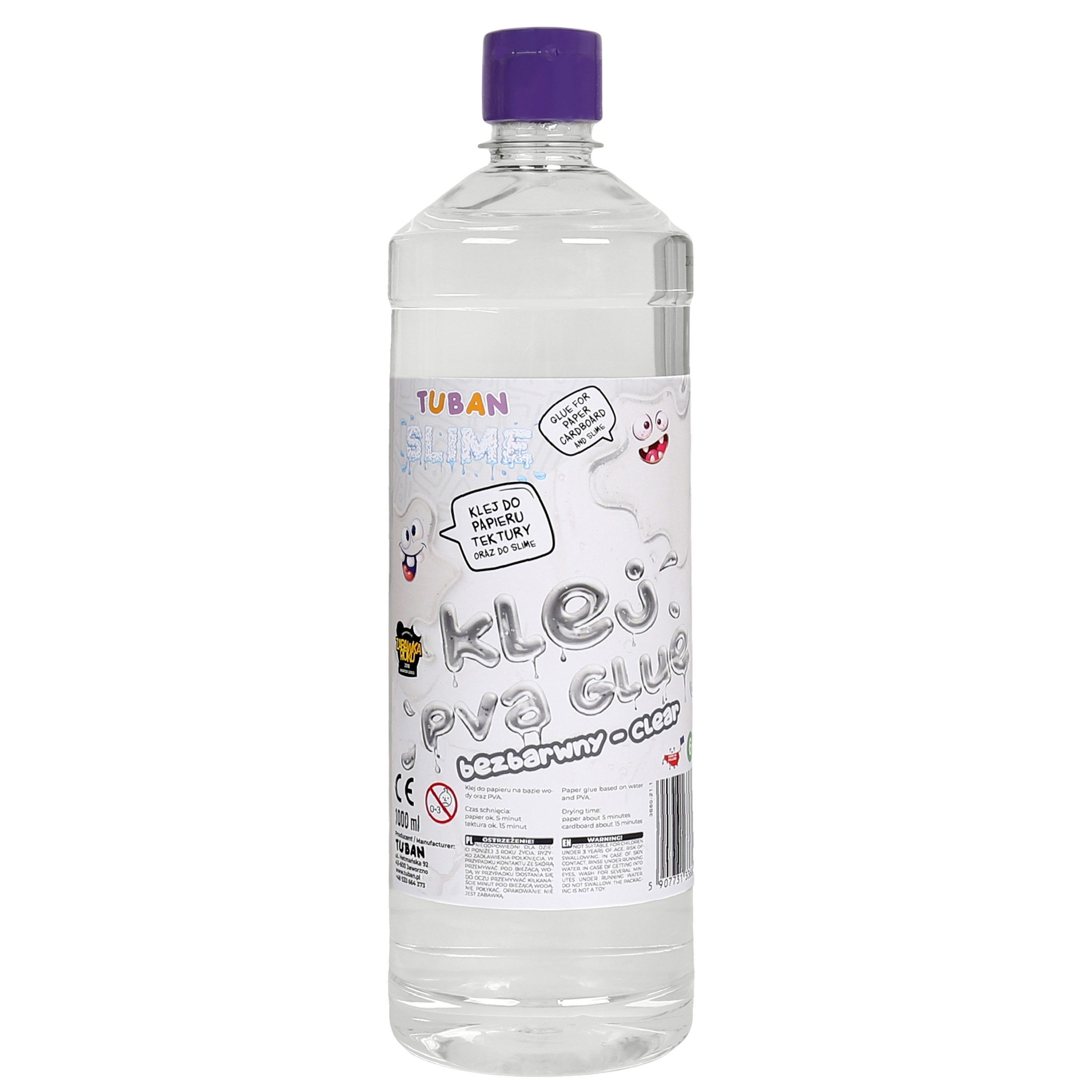 Sarcia.eu Bastelkleber Tuban Slime Kleber 1L – transparenter PVA Bastelkleber, DIY – Bild 2 von 5