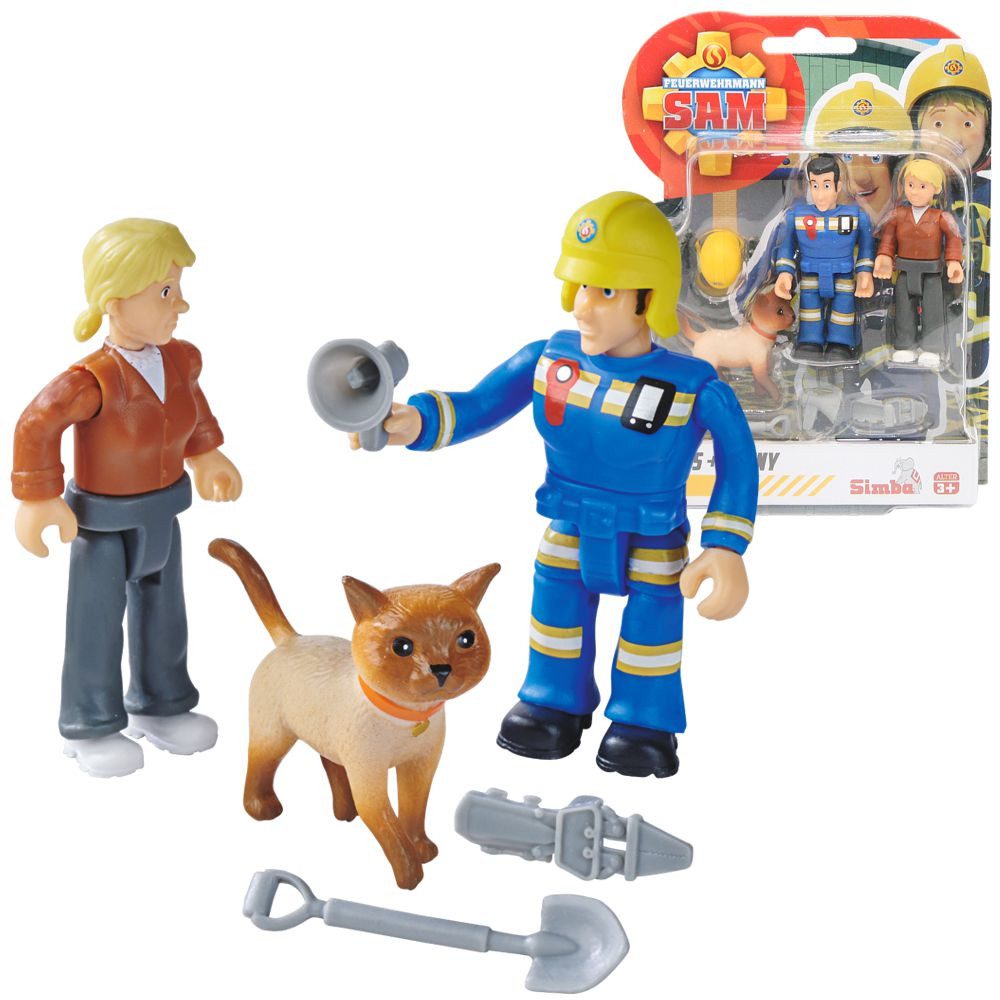 Spielfigur Elvis, Penny, Katze Spiel-Figuren Set Feuerwehrmann Sam