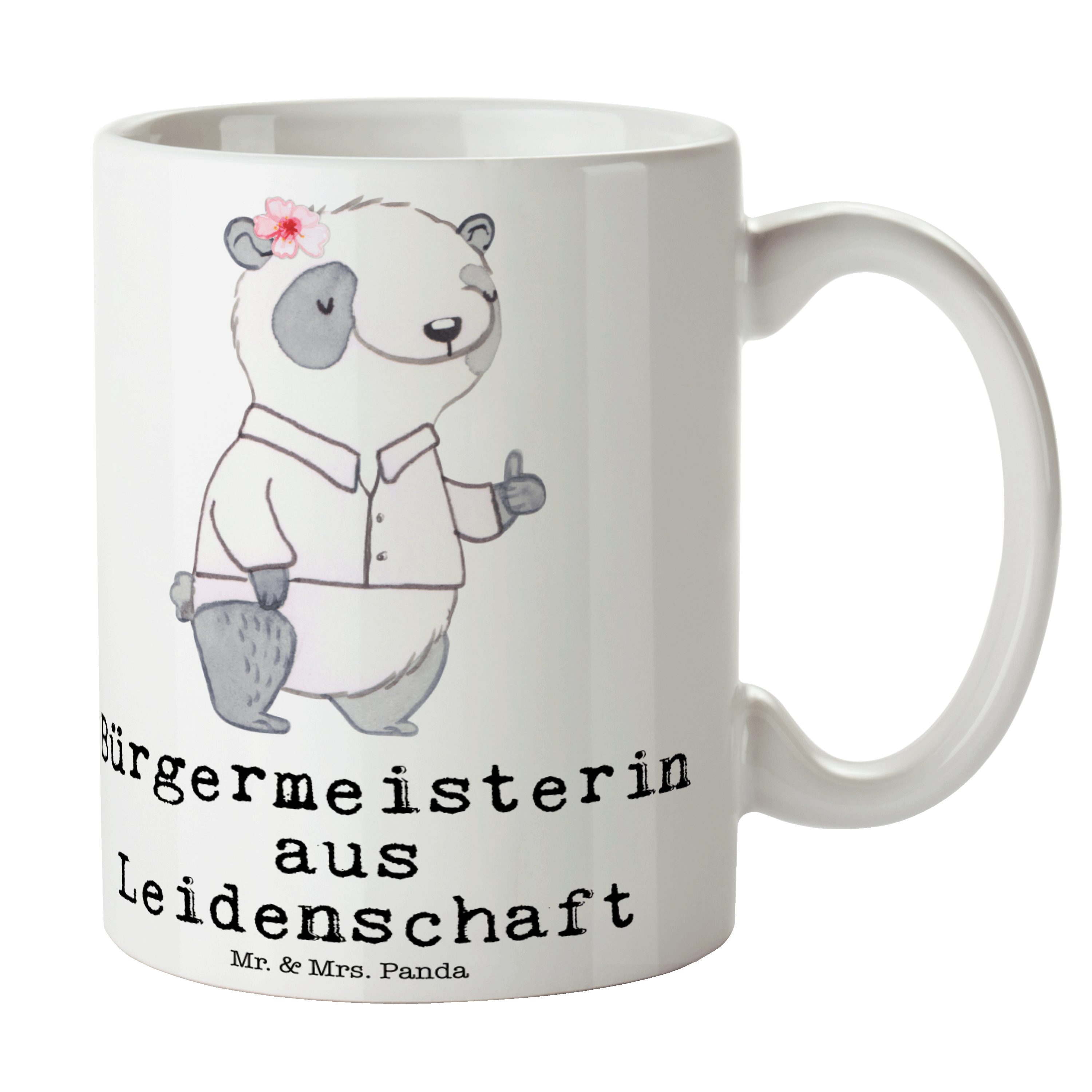 Mr. & Mrs. Panda Tasse - Weiß aus Bürgermeisterin Geschenk, Mit, Keramik Leidenschaft Kaffeebecher, 
