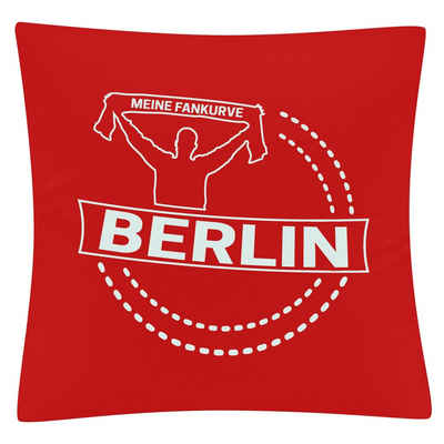 Kissenbezug Berlin rot - Meine Fankurve - Kissen, multifanshop