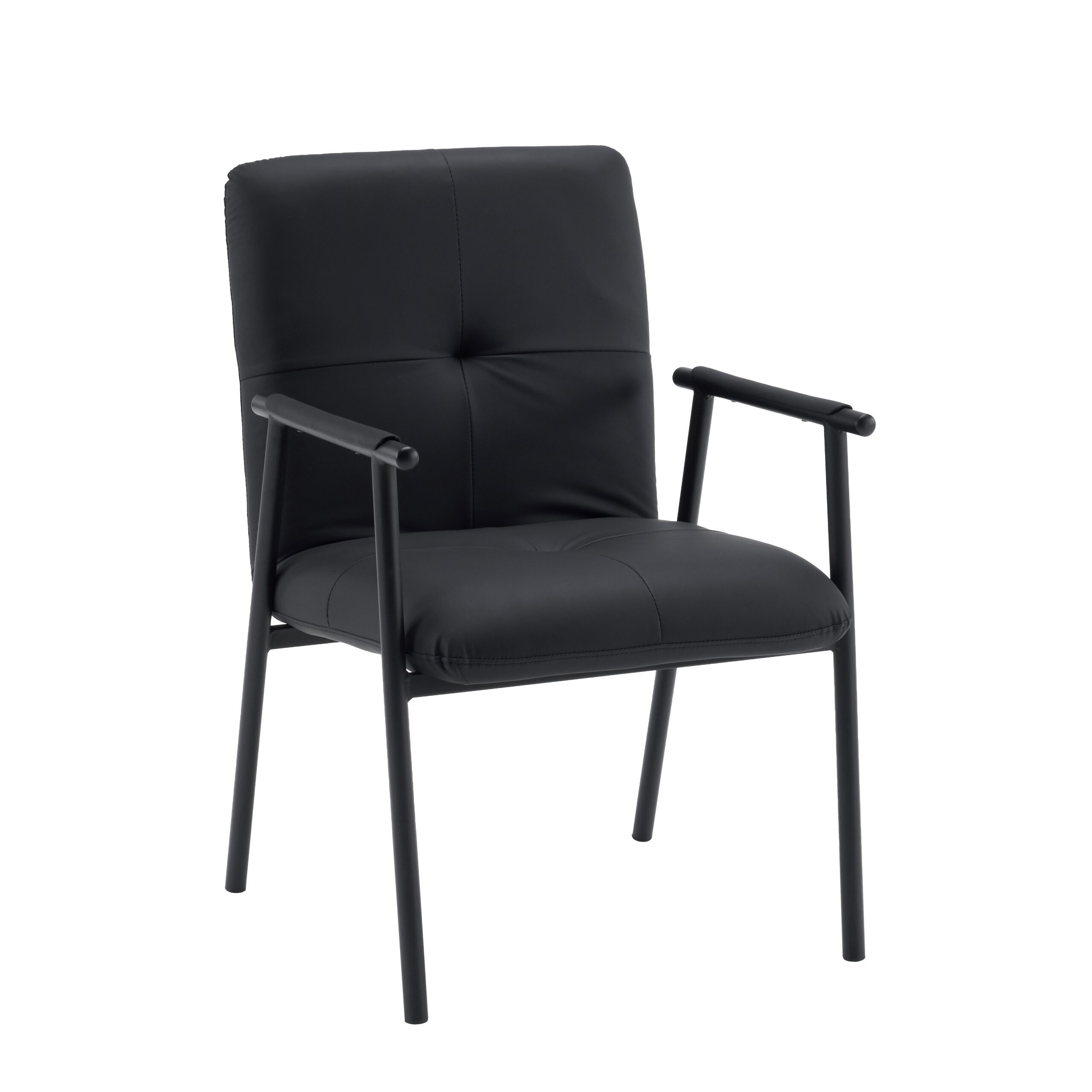 hjh LIVING Esszimmerstuhl Lifea Flex Stuhl gepolstert Kunstleder (1 St), Stuhl Sessel gepolstert, verstellbare Rückenlehne, mit Armlehnen