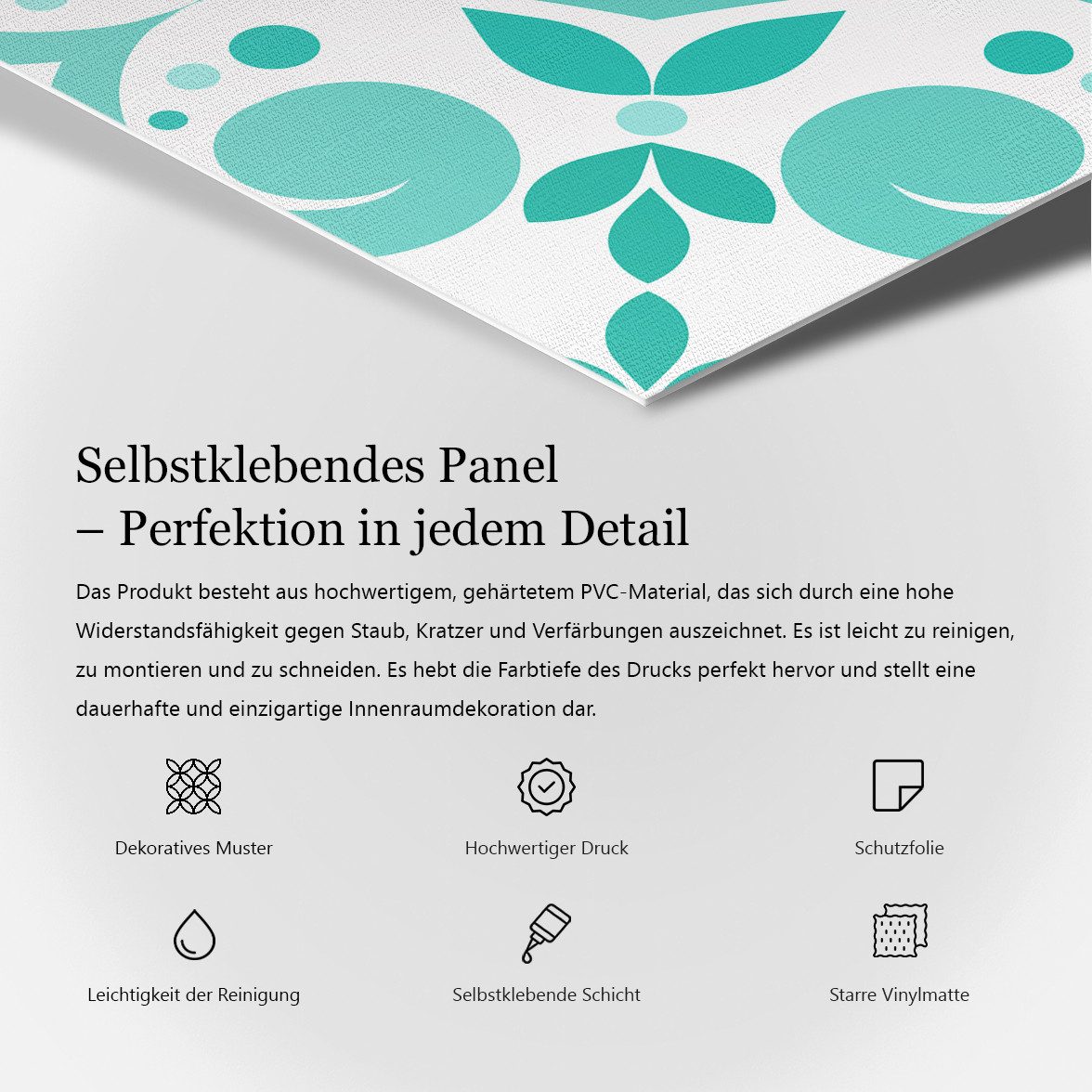 Tulup Spritzschutz Küchenrückwand Gelbe Pflanzen Selbstklebend, (4-tlg)