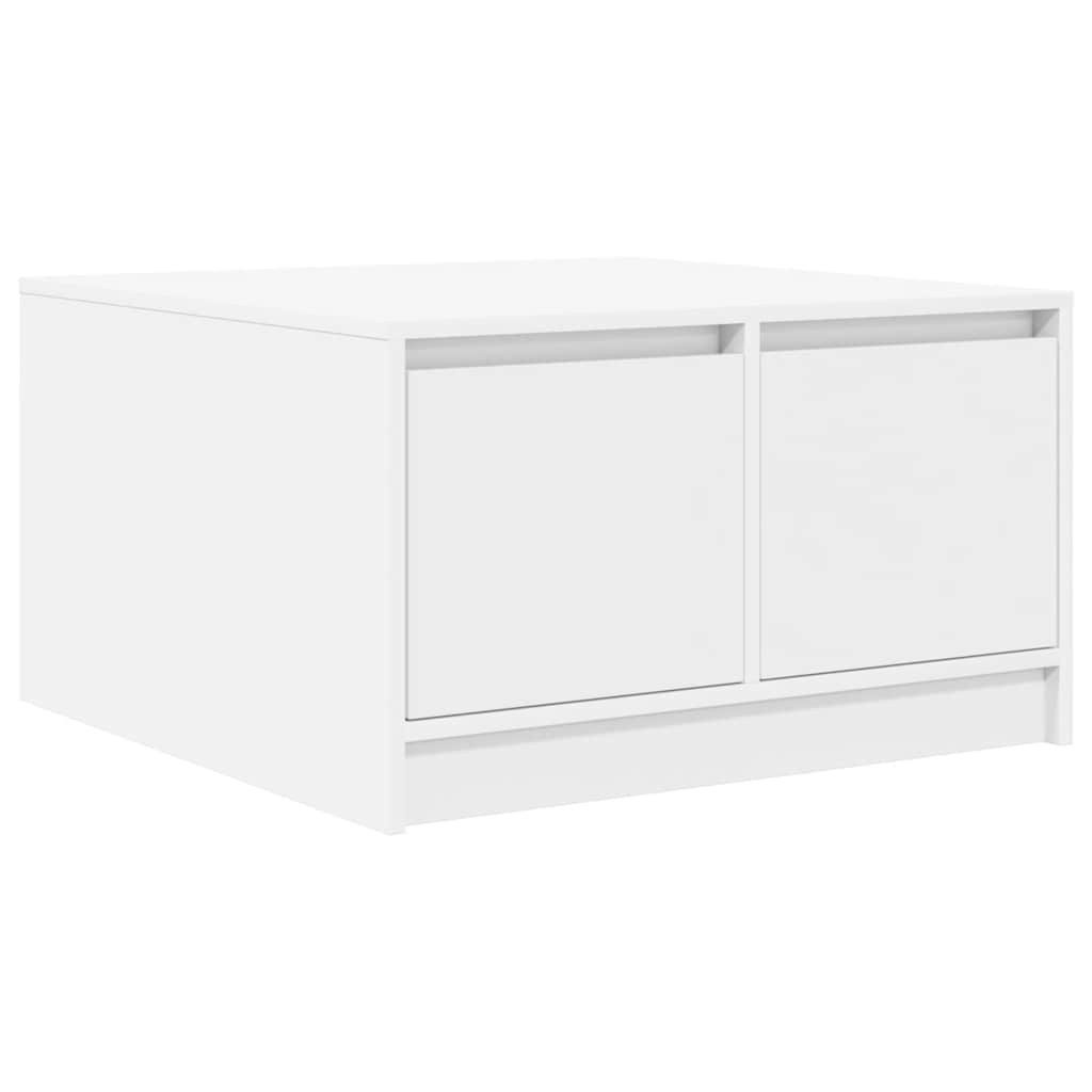 vidaXL Couchtisch Couchtisch mit Schubladen Weiß 70,5x70x40 cm (1-St)