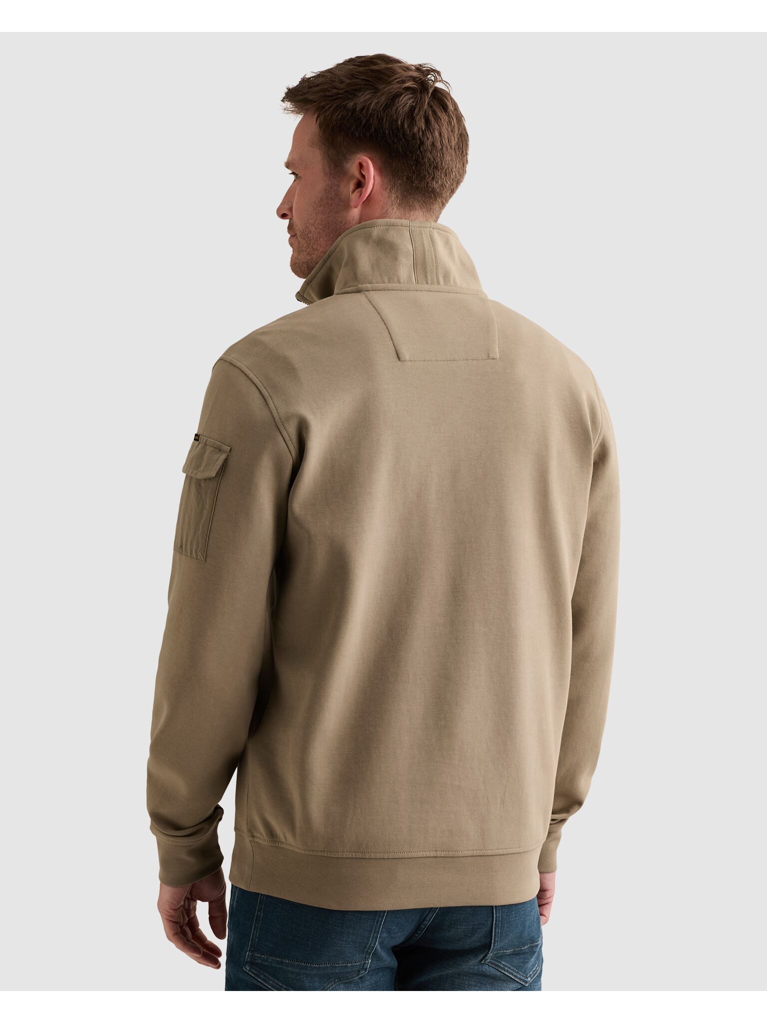 PME LEGEND Sweatshirt mit Troyer Kragen und Ärmeltasche – Bild 3 von 5