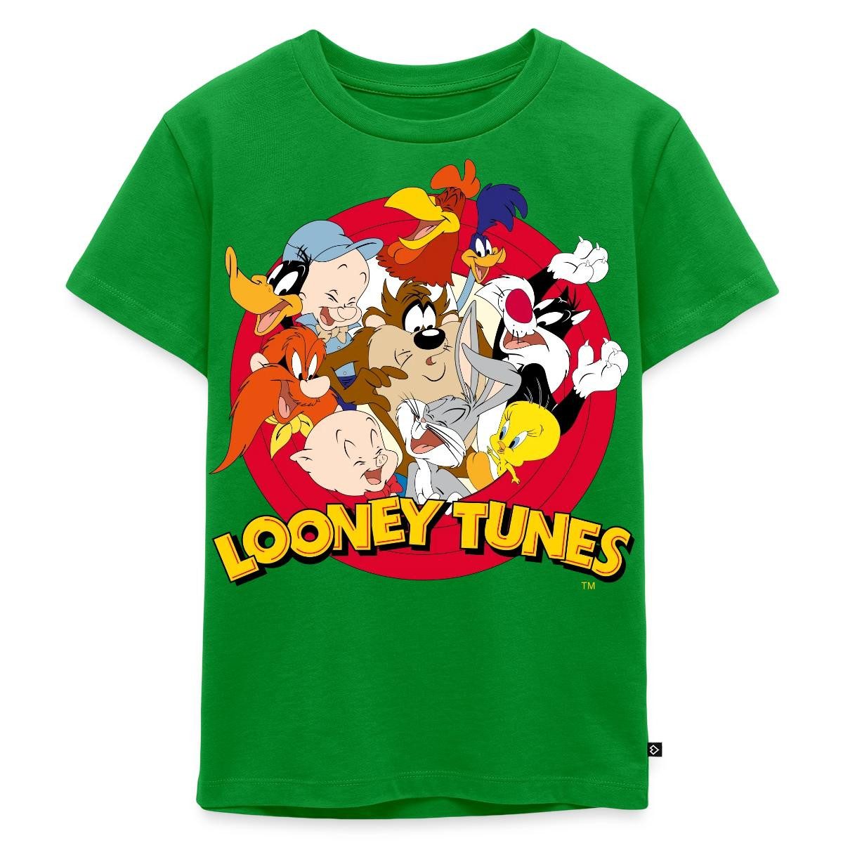 T-Shirt Looney Tunes Bugs Bunny Logo Gruppenbild Kinder Premium T-Shirt