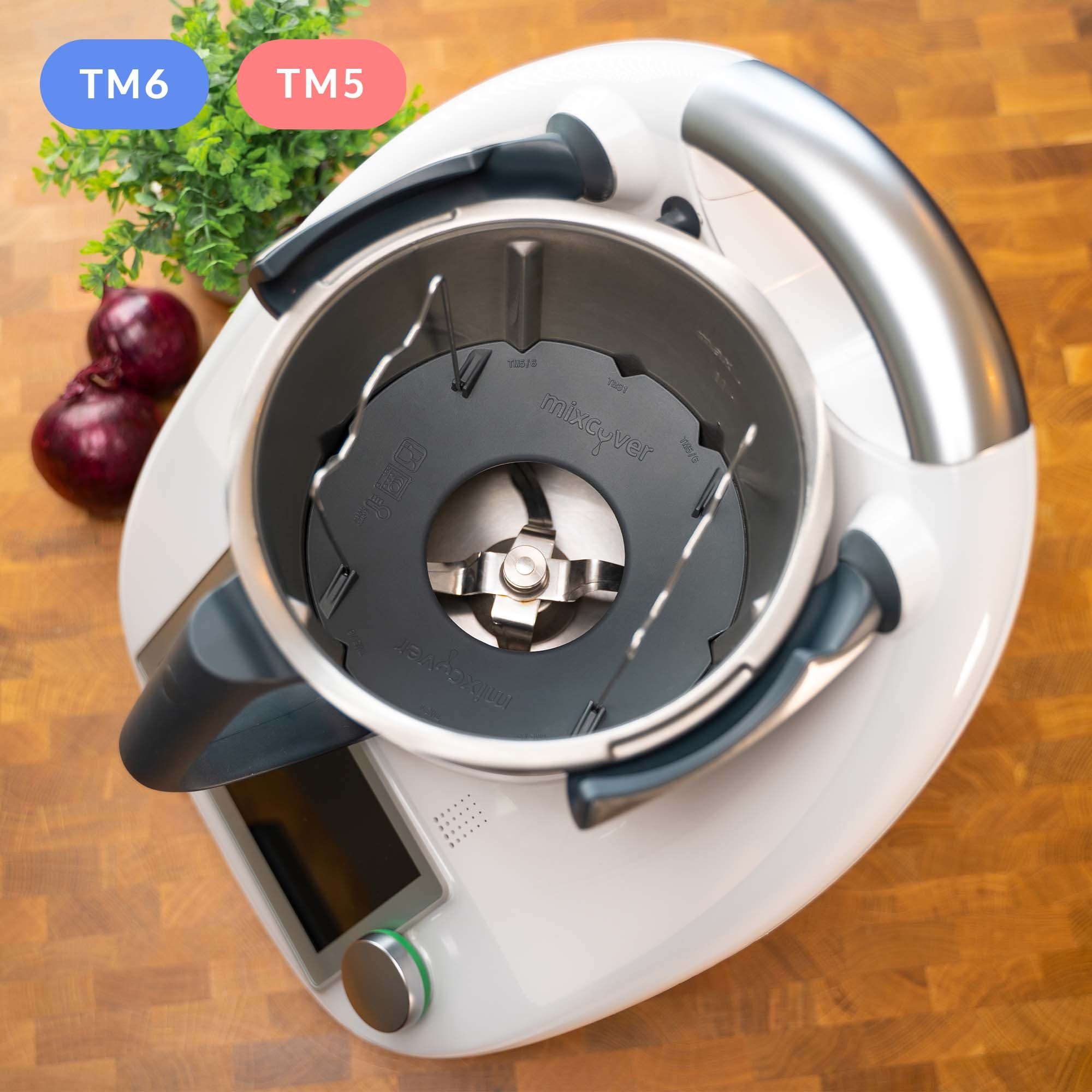 Mixcover Küchenmaschinen-Adapter mixcover Mixtopf Verkleinerung für Thermomix TM6 TM5 Häcksel Helfer, Pürieren