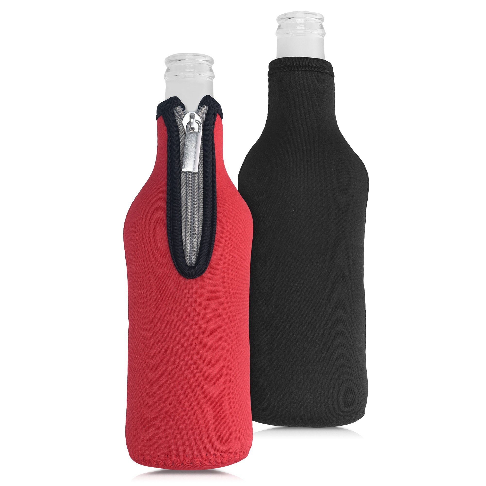 kwmobile Outdoor-Flaschenkühler 2x 330ml Flasche Flaschenkühler, für Bier und andere Getränke - aus isoliertem Neopren - Kühler