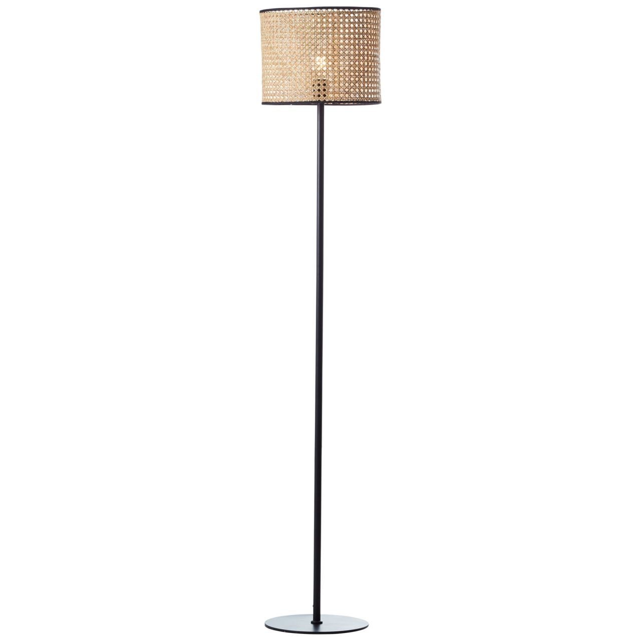 geeignet rattan Stehlampe Lampe 60W, Brilliant Wiley Wiley, Standleuchte 1x für E27, A60, 1flg