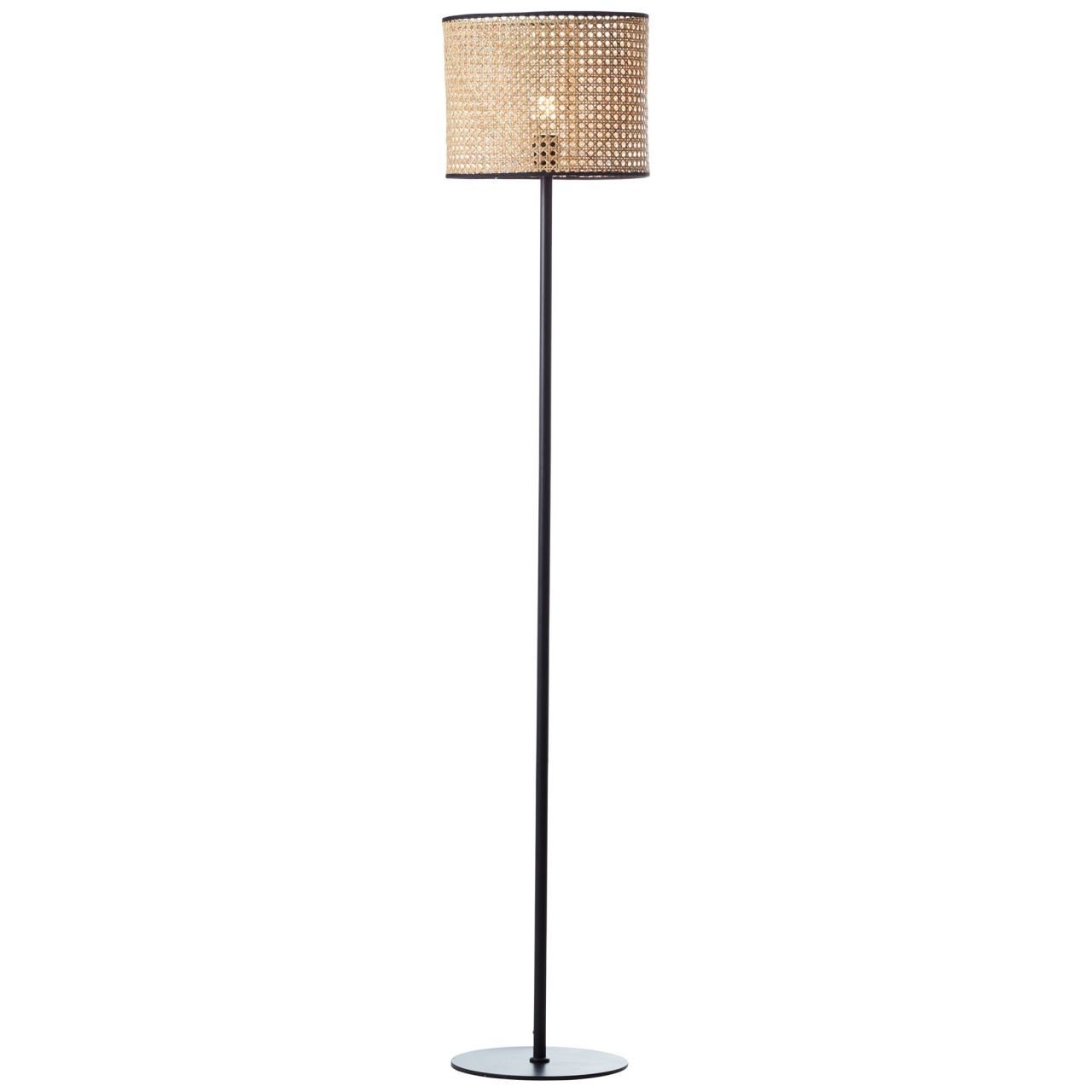 rattan Wiley, Lampe 1x E27, geeignet Stehlampe für Brilliant 60W, 1flg A60, Standleuchte Wiley