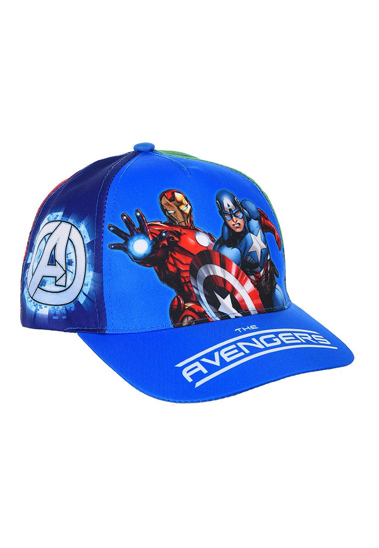 The AVENGERS Snapback Cap Kinder Basecap blau Marvel Motiv