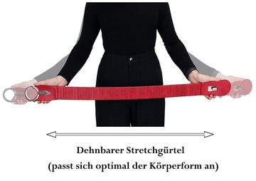 Vanessa & Melissa Taillengürtel Damen 6cm breit (bequemer Stretchgürtel) elastischer Gürtel mit goldener Ring-Schließe