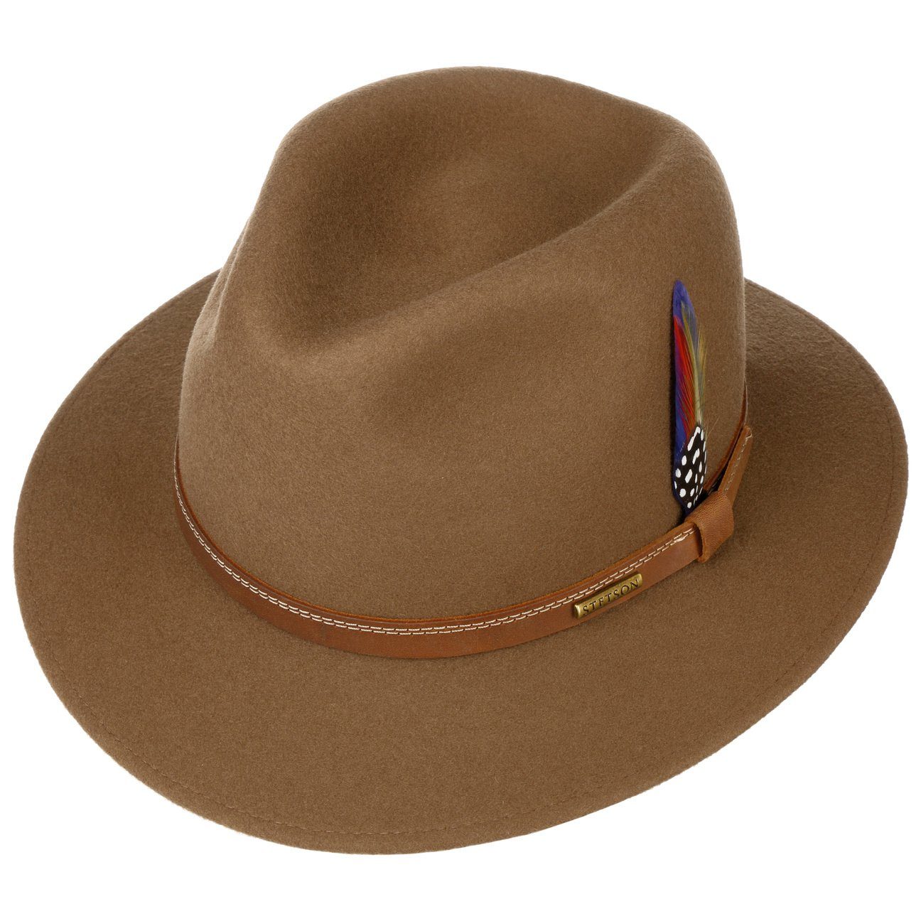 the Filzhut Stetson mit (1-St) in EU Made Wollhut Futter, braun