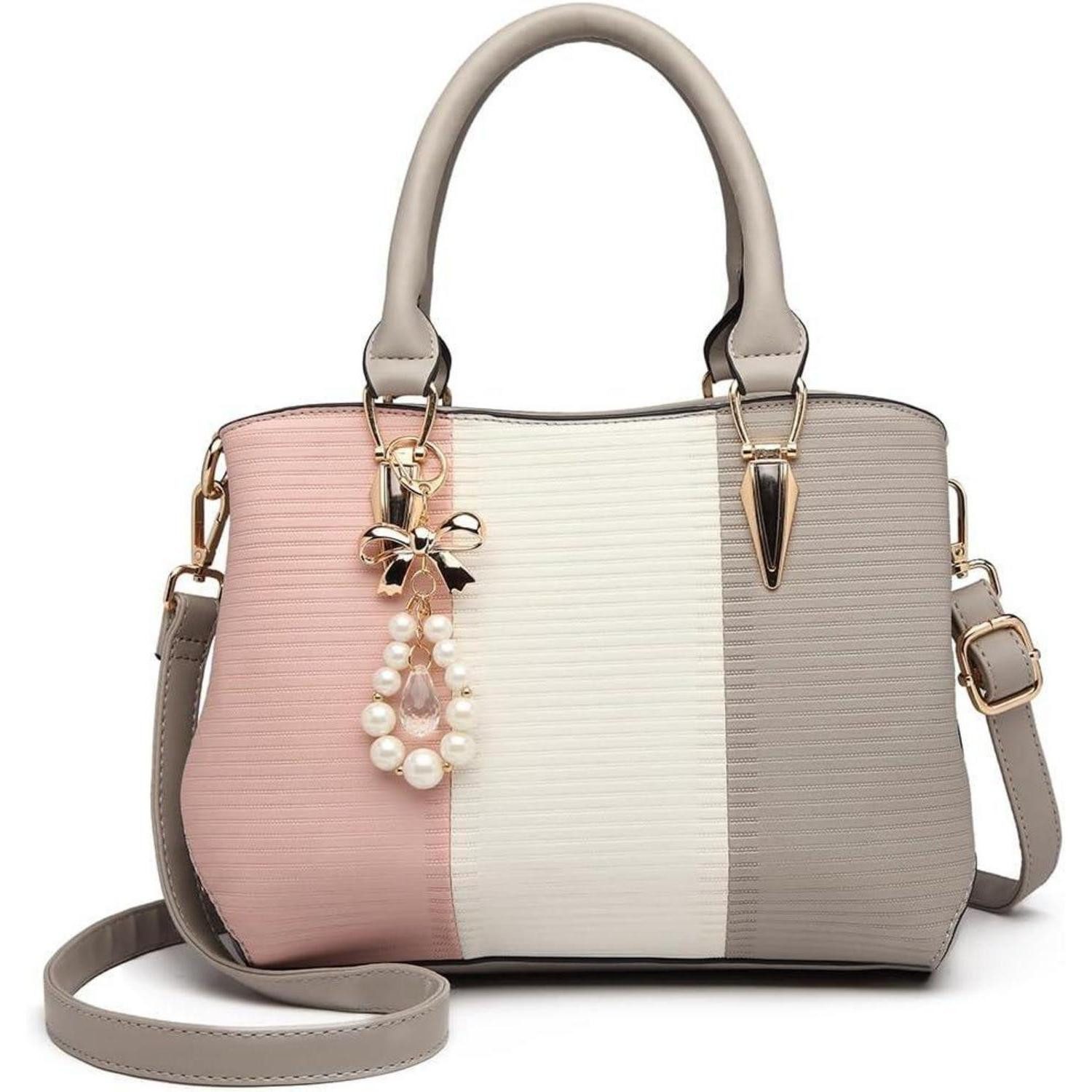 LuxusKollektion Henkeltasche Damen Handtasche Mittelgroß Multicolor Henkeltasche Grün Elegant