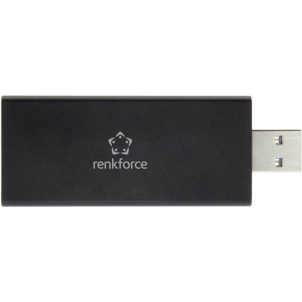Renkforce Festplatten-Gehäuse renforce USB-Stick-Gehäuse M.2 SSD auf USB3.0