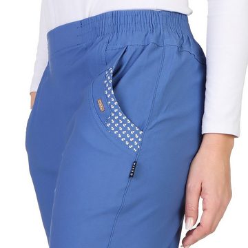 Aurela Damenmode Stretch-Hose Sommerhose Damen Schlupfhose ANKER maritime Stoffhose ideale Urlaubshose, auch in großen Größen erhältlich