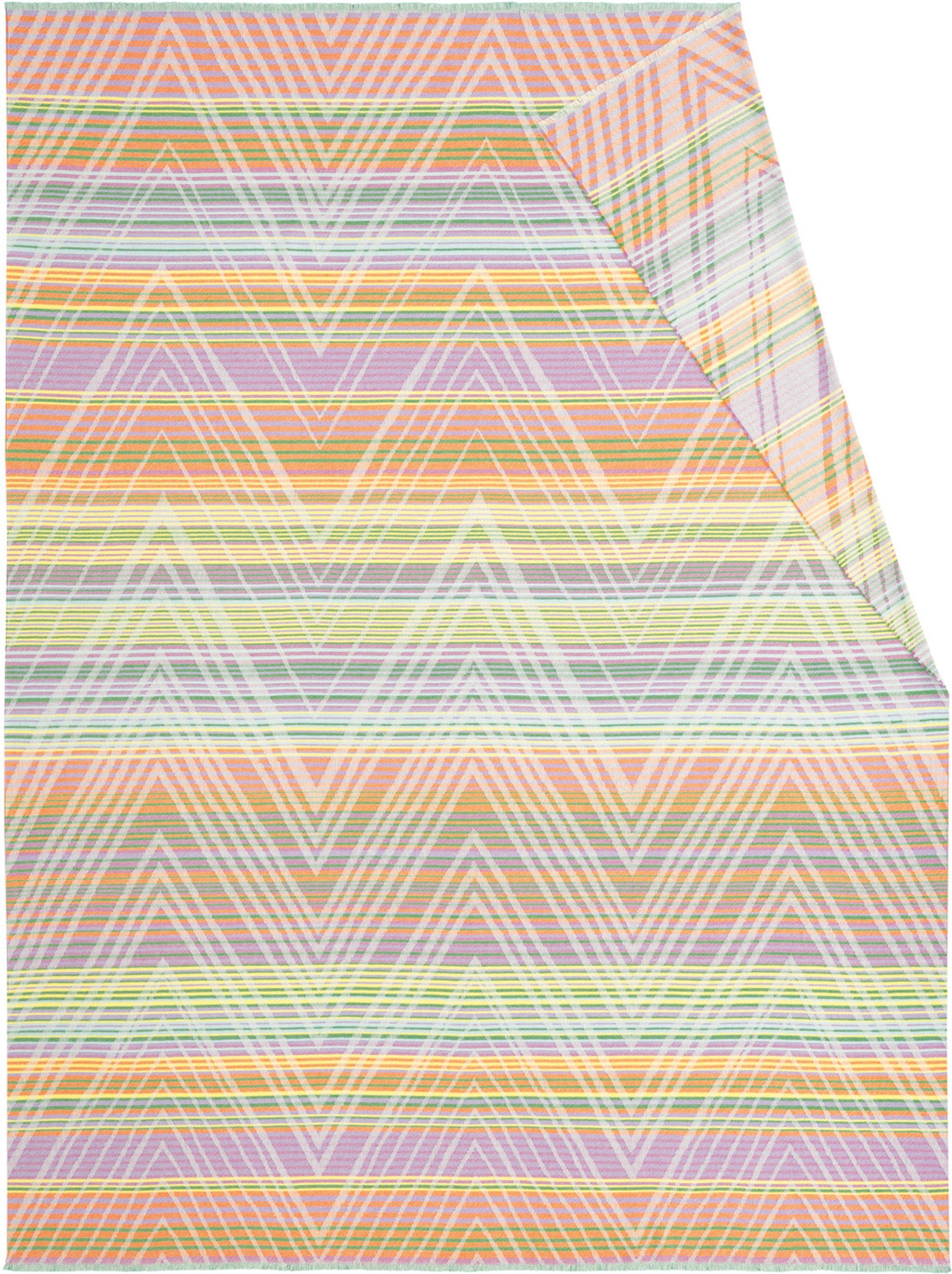 Wohndecke Biederlack Wohndecke FRISKY 793126, 150 x 200 cm, mehrfarbig, Biederlack, rechteckig