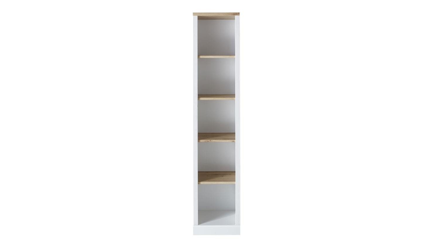 Innostyle Regal Büroregal Regal Jasmin Pinie hell weiß Artisan Eiche ca. 43x204