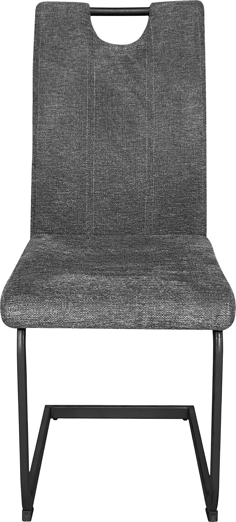 byLIVING Freischwinger Banff (Set, 2 St), mit Griff, Gestell Metall schwarz, Küchenstuhl, diverse Bezüge
