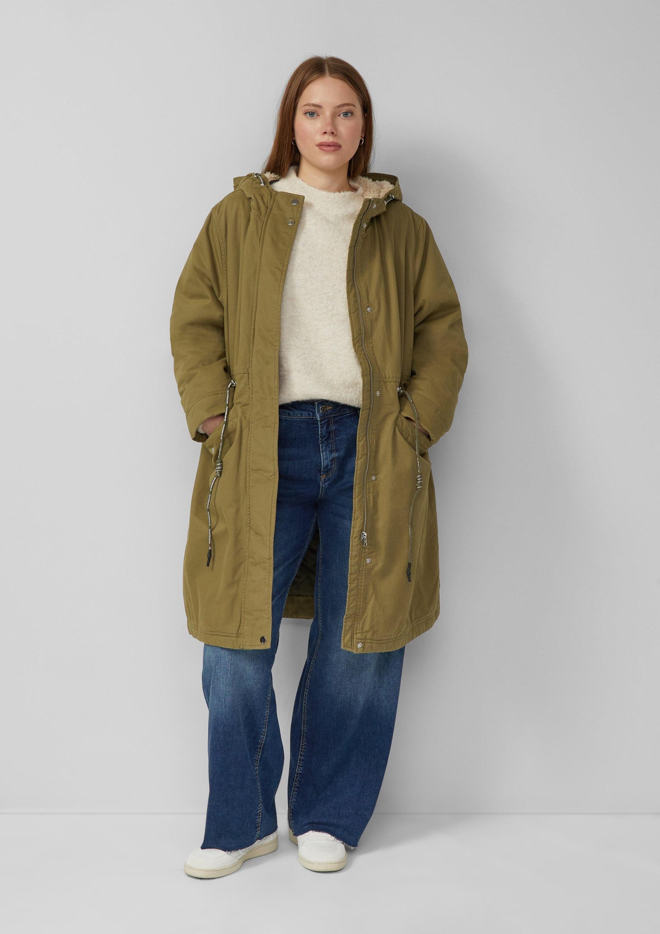 QS Parka Outdoor-Mantel Parka mit Teddyplüsch – Bild 5 von 5