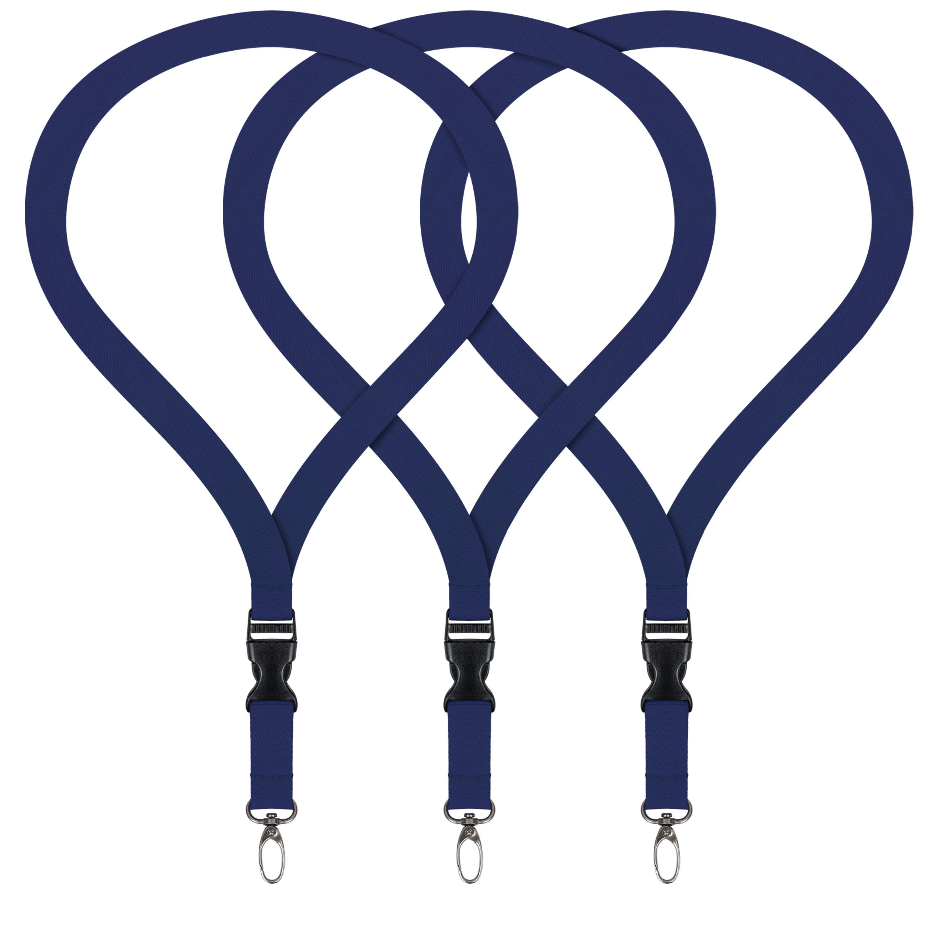 WEBBOMB Schlüsselanhänger 3x Lanyard unbedruckt Schlüsselbänder günstig online kaufen
