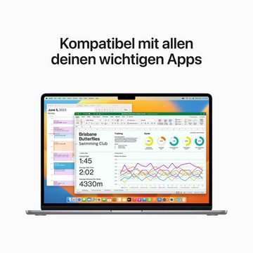 Apple MacBook Air Notebook (38,91 cm/15,3 Zoll, Apple M2 M2, 10-Core GPU, 512 GB SSD)