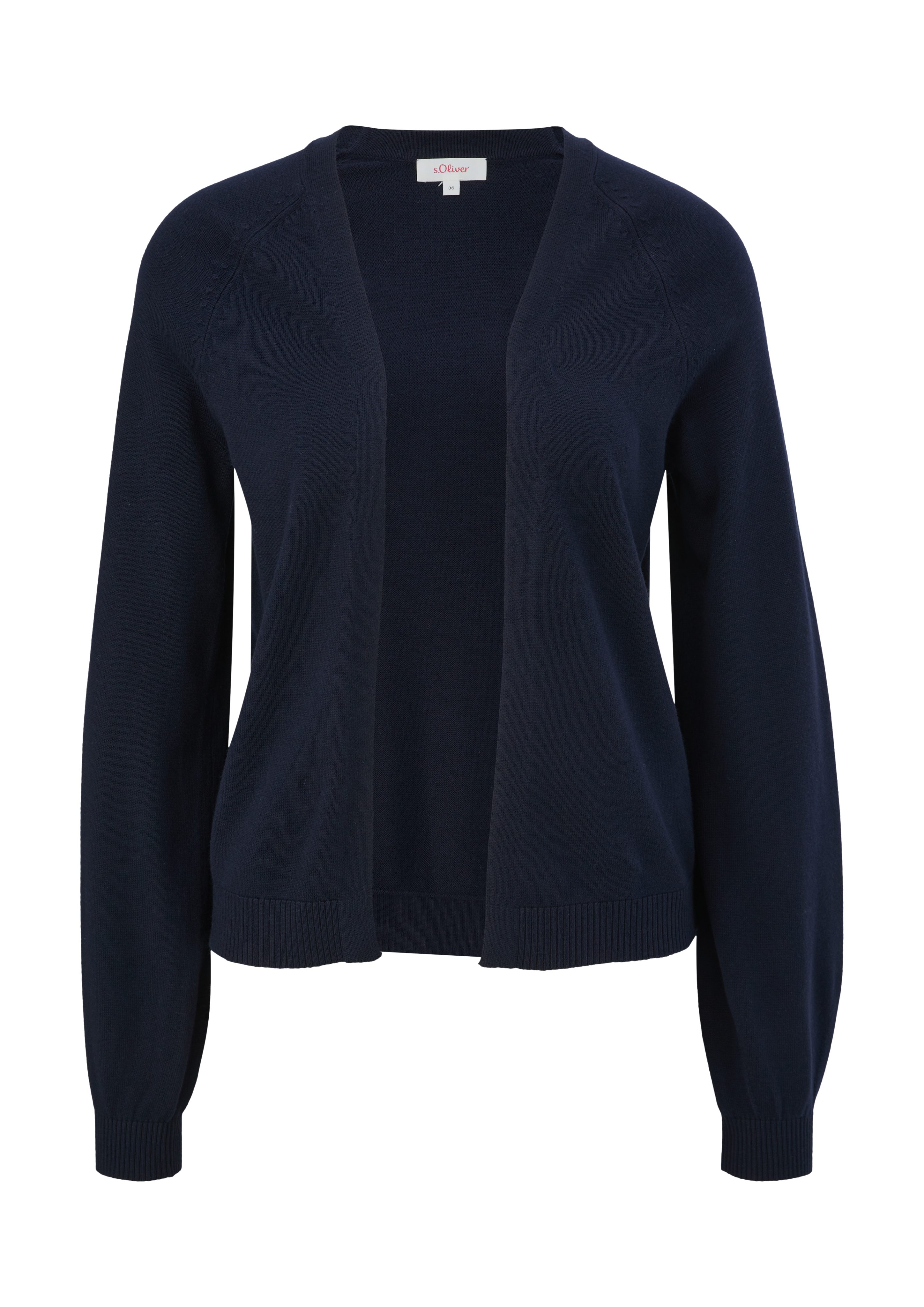 navy s.Oliver Strickjacke Viskosemix Strickjacke aus