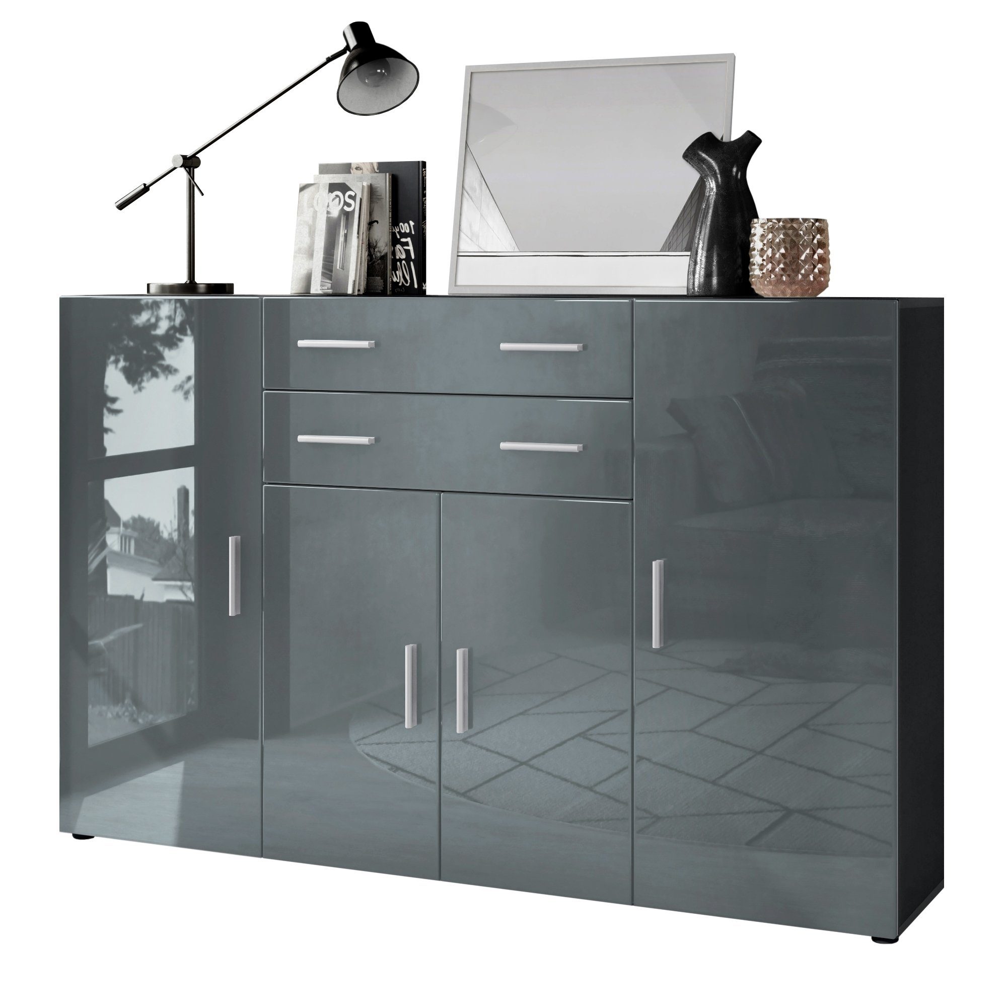 Vladon Highboard Aron (Anrichte, mit 4 günstig online kaufen