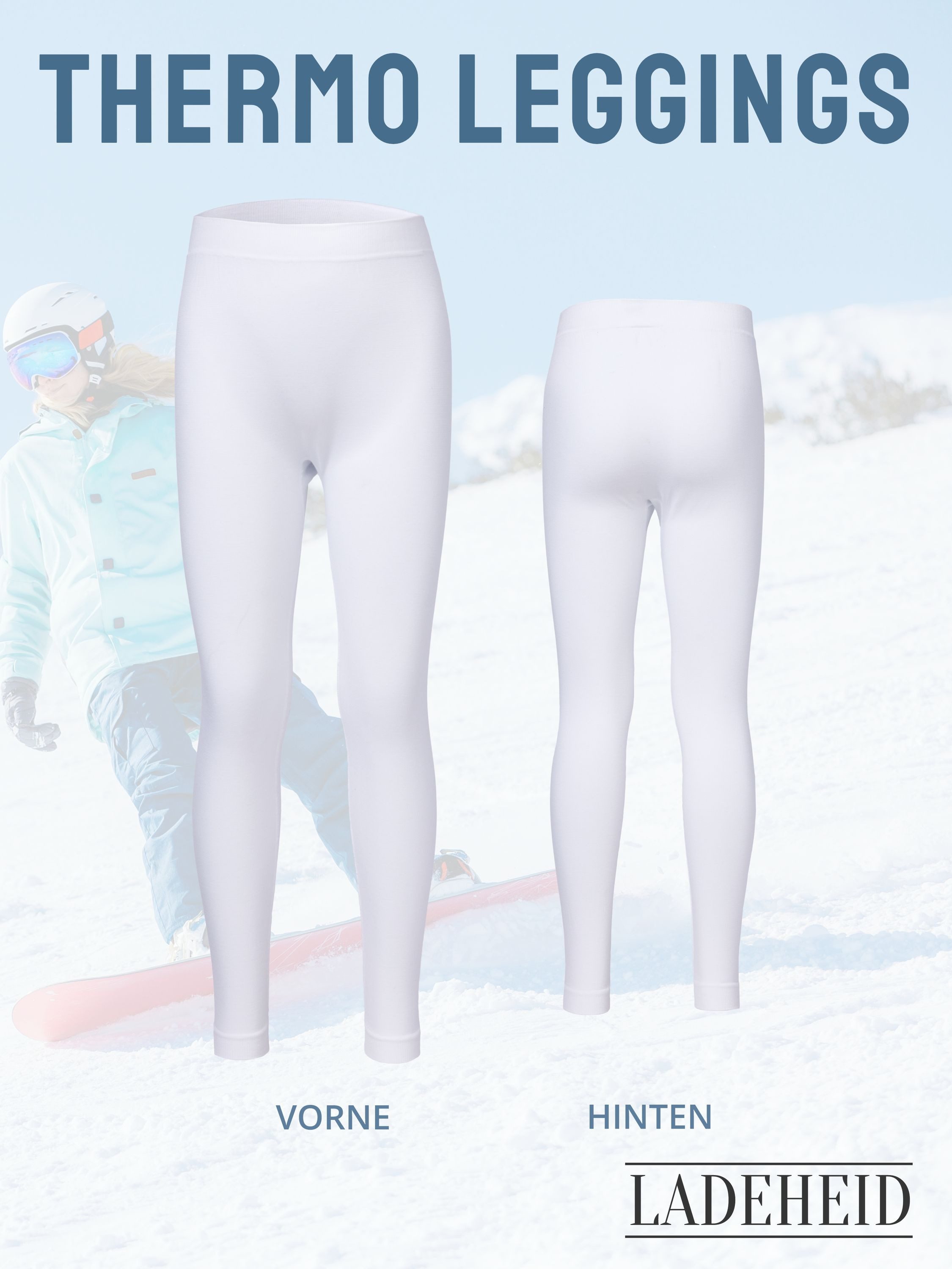 Ladeheid Funktionsunterhose Lange Unterhosen Kinder Jungen für Winter Sport Fußball LA40-259-TMPK (1-St) – Bild 2 von 5