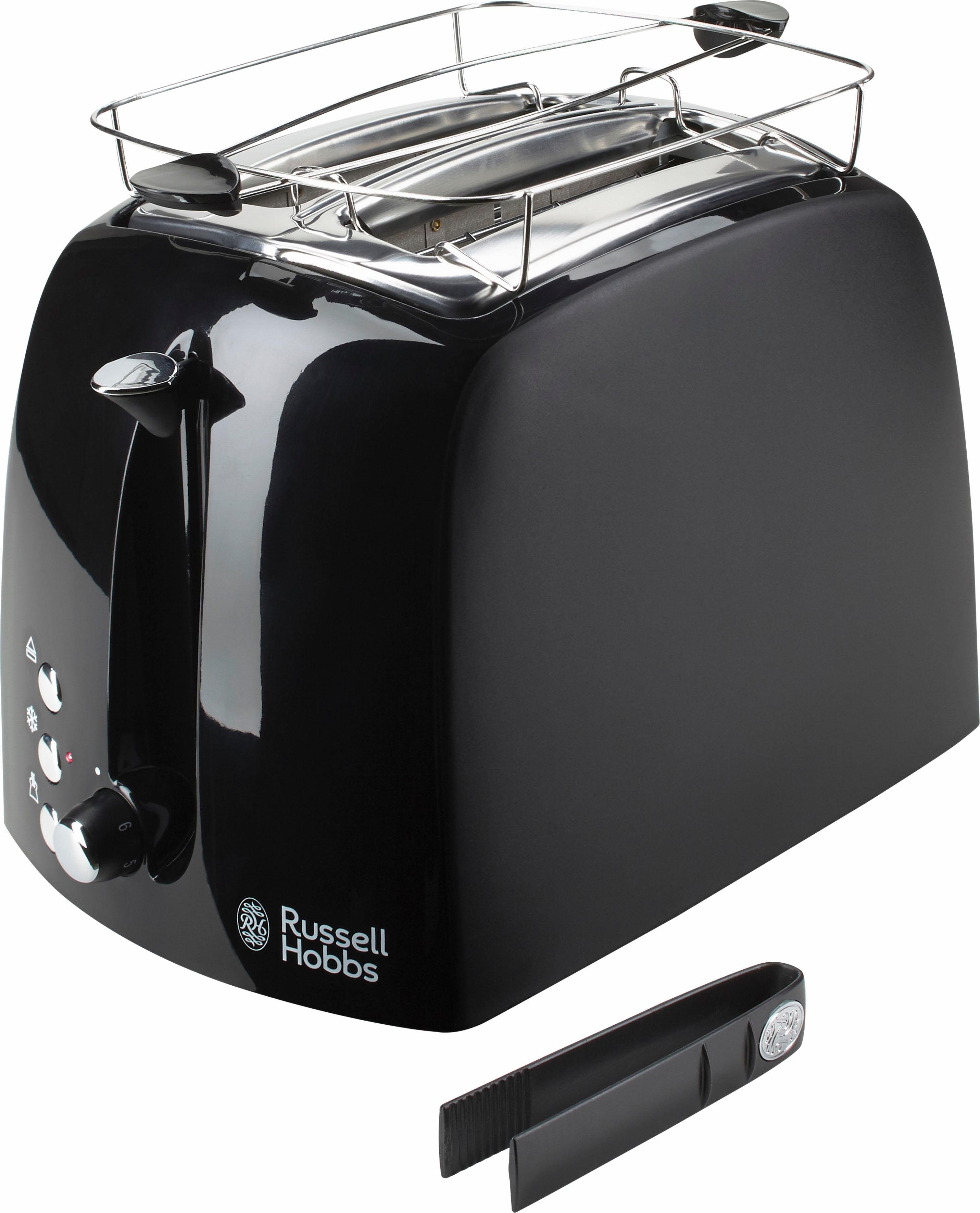 RUSSELL HOBBS Toaster 22601-56 Textures Plus, 2 kurze Schlitze, für 2 Scheiben, 850 W | Langschlitztoaster