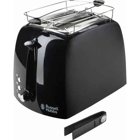 RUSSELL HOBBS Toaster 22601-56 Textures Plus, 2 kurze Schlitze, für 2 Scheiben, 850 W