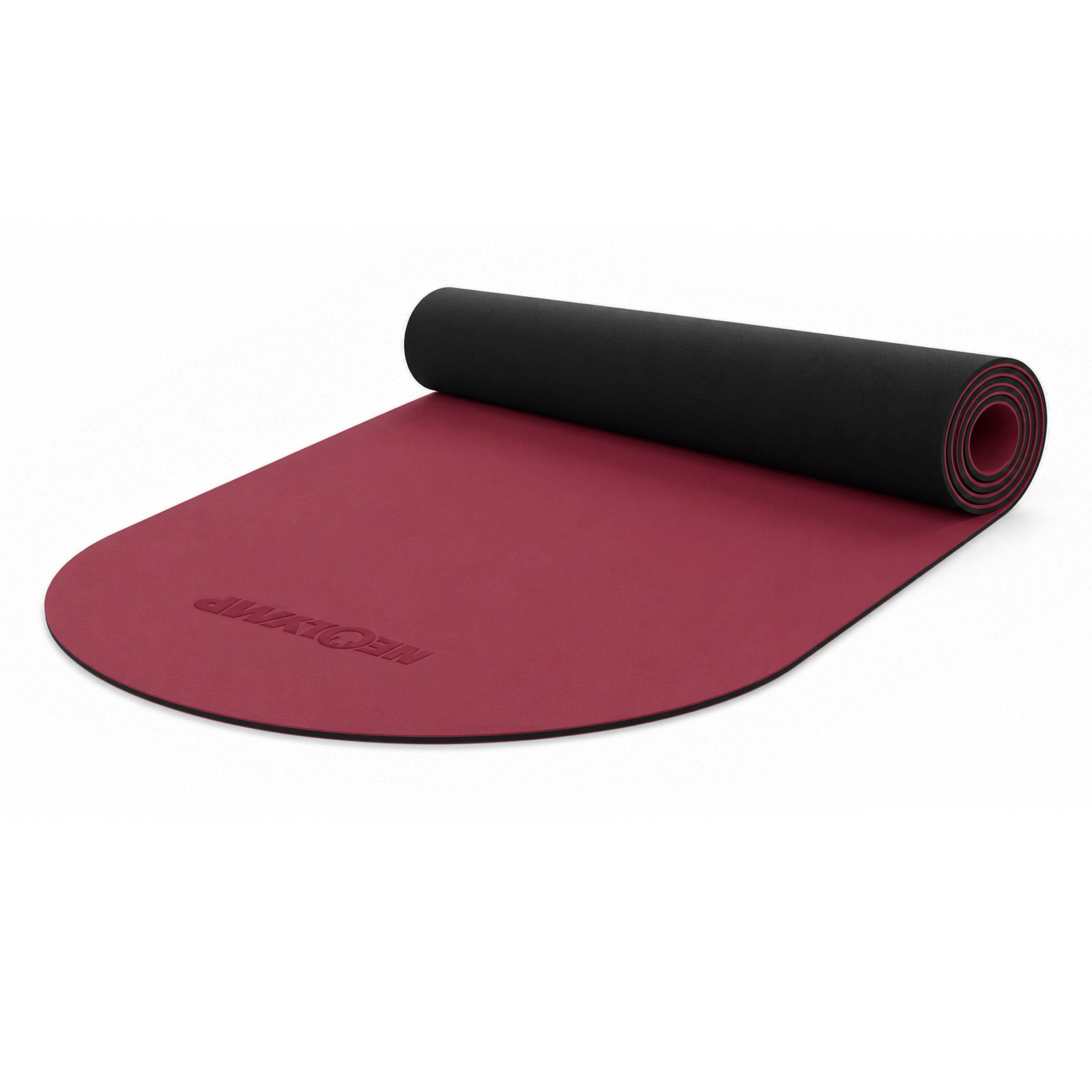 Pilatesmatte Premium Pilates Yogamatte rutschfest 180x66cm aus PU & Naturkautschuk