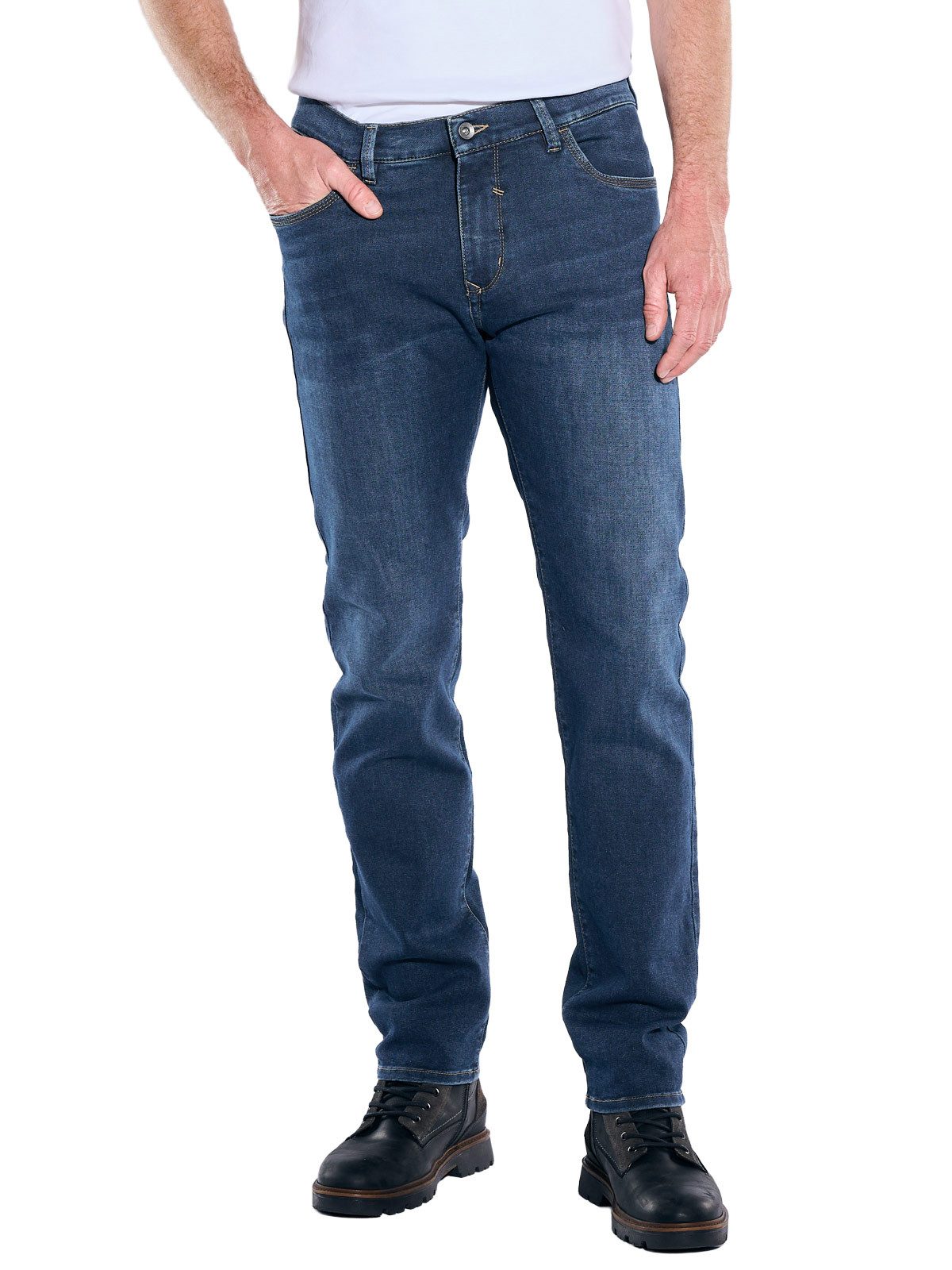 Engbers Stretch-Jeans Herren Jeans 5-Pocket Superstretch, Indigoblau