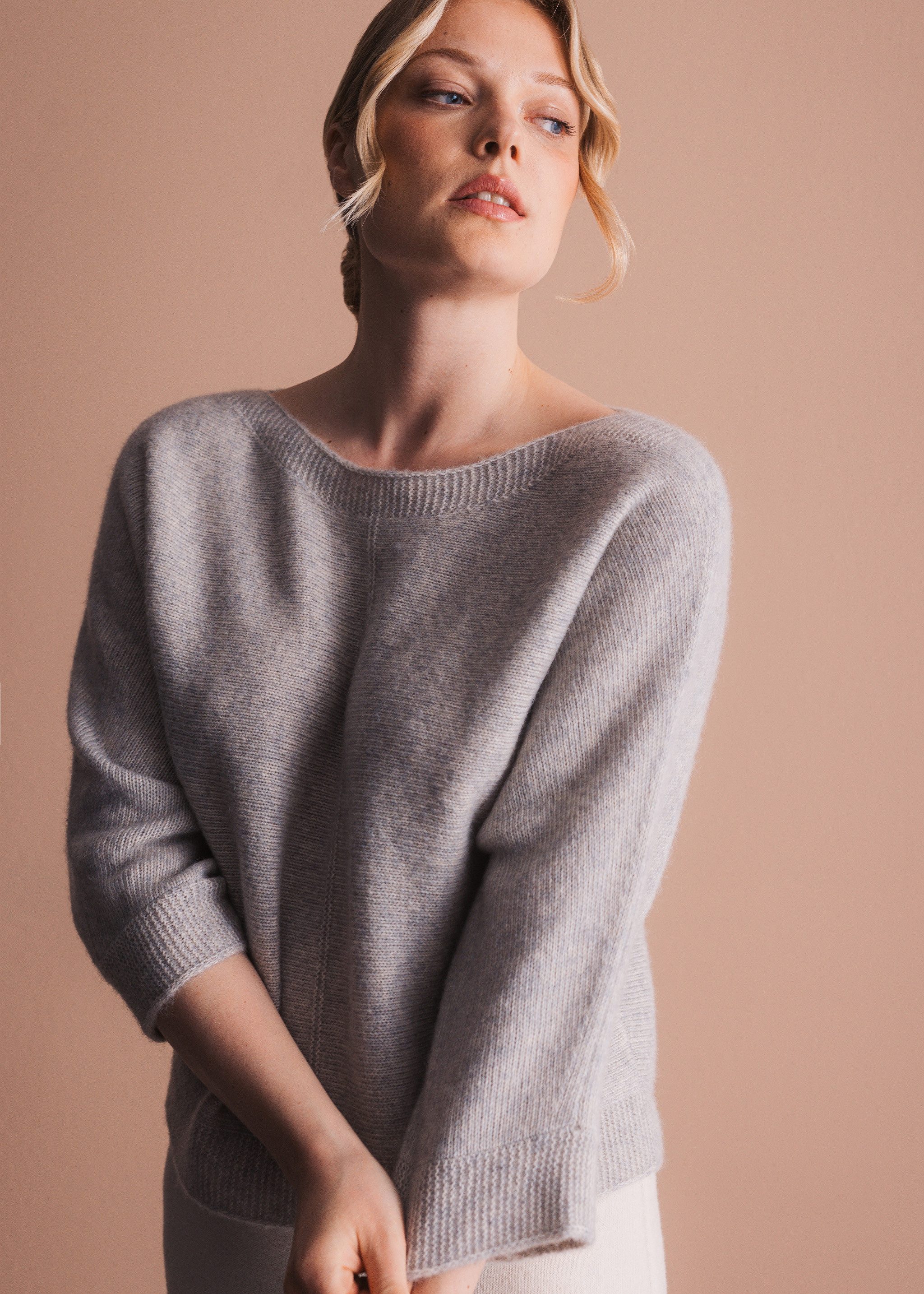 eve in paradise Strickpullover Dina mit U-Ausschnitt
