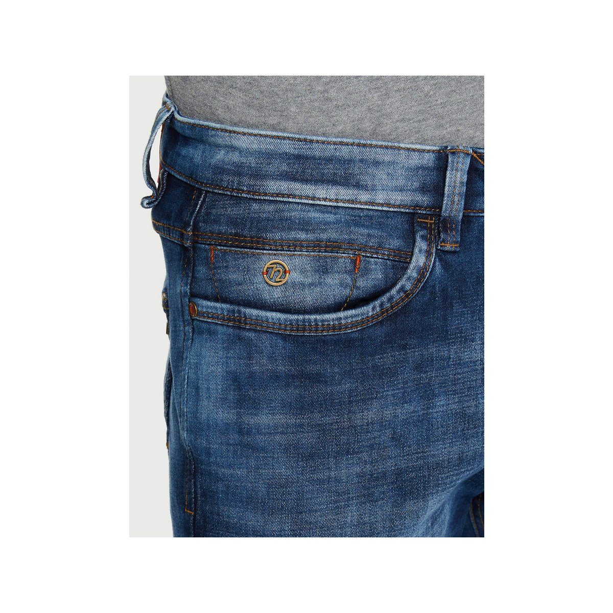 (1-tlg) Hattric blau 5-Pocket-Jeans