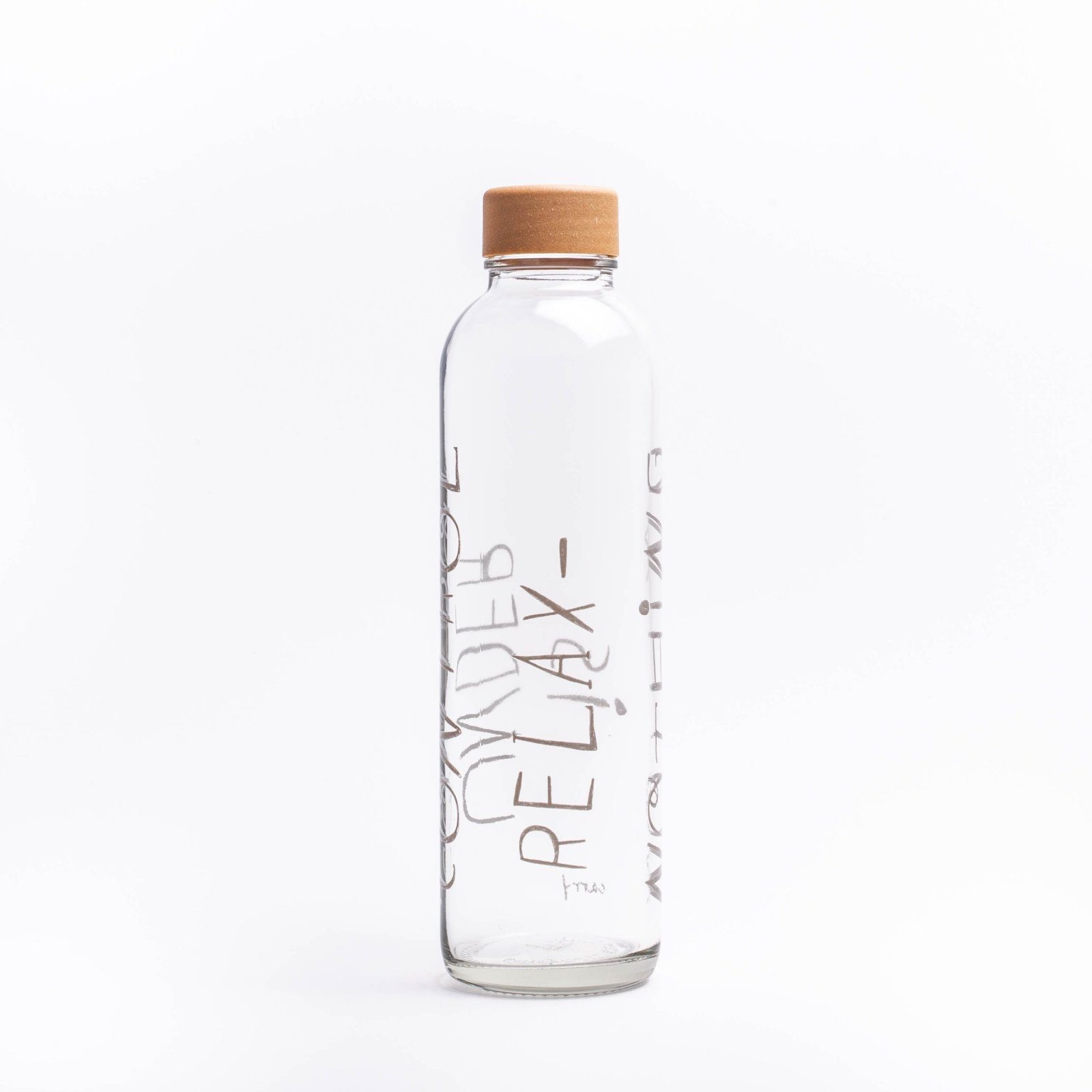 yogabox Trinkflasche CARRY 0.7 l RELAX GLAS, Regional produziert
