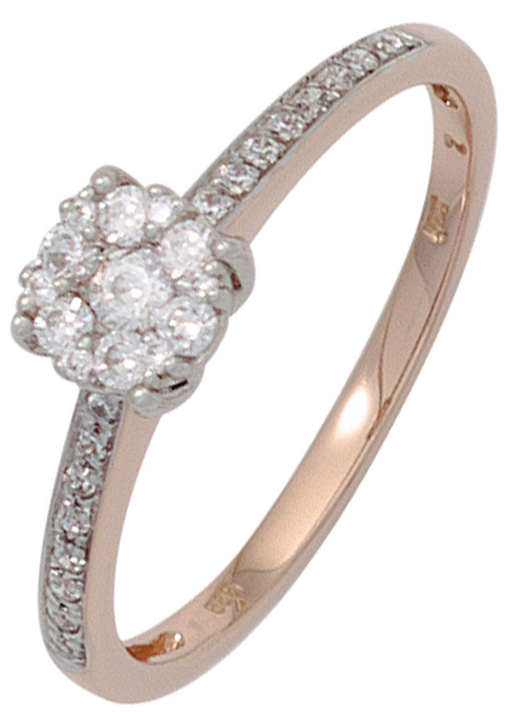 Diamantring Bicolor Ring