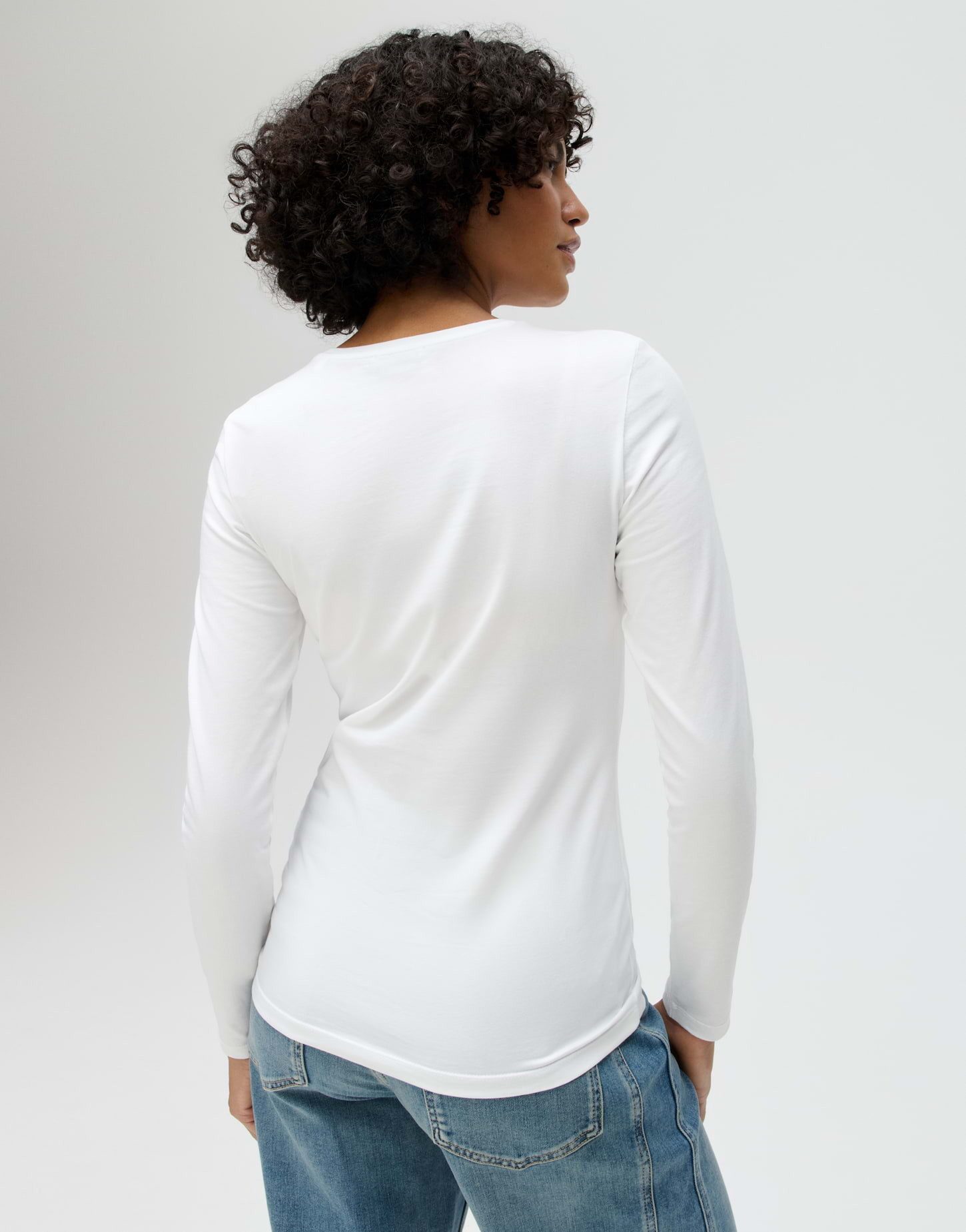OPUS Langarmshirt SMILLA aus Jersey figurbetont geschnitten, weicher Griff, formstabil – Bild 3 von 5