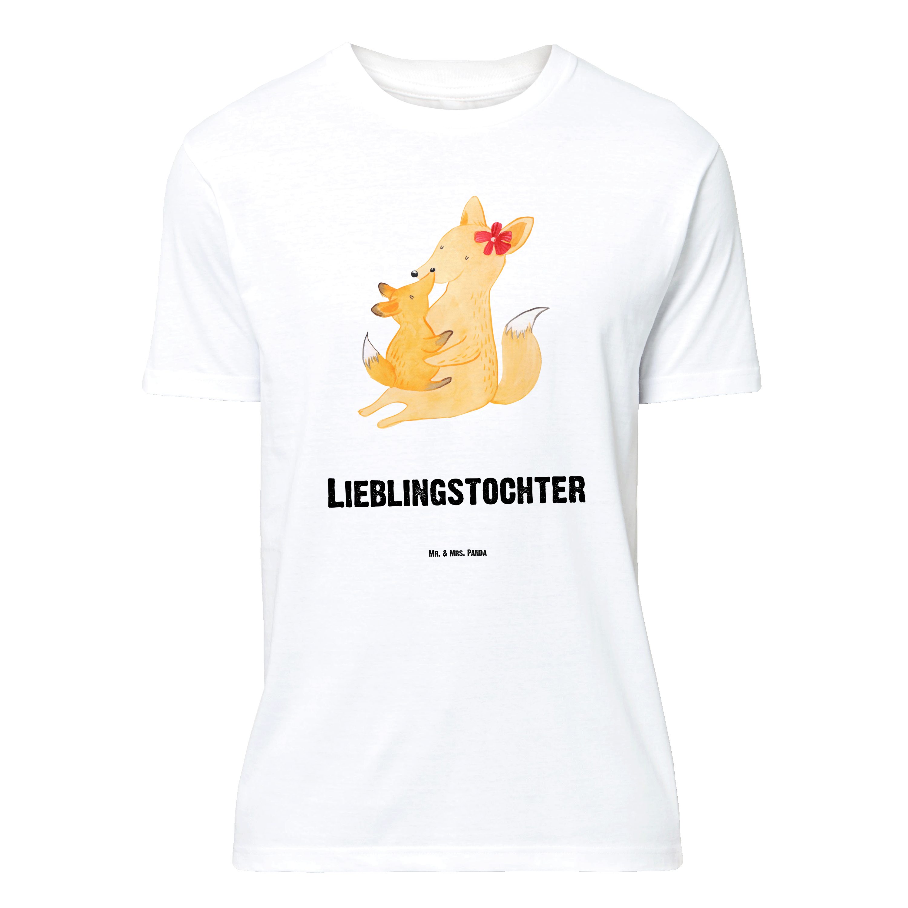 Mr. & Mrs. Panda T-Shirt Fuchs Mama, Größe XL T-Shirt, Weiß, Schoß, Mama, Umarmen, Geschenk, T (Packung) Kind Geschenk Tochter