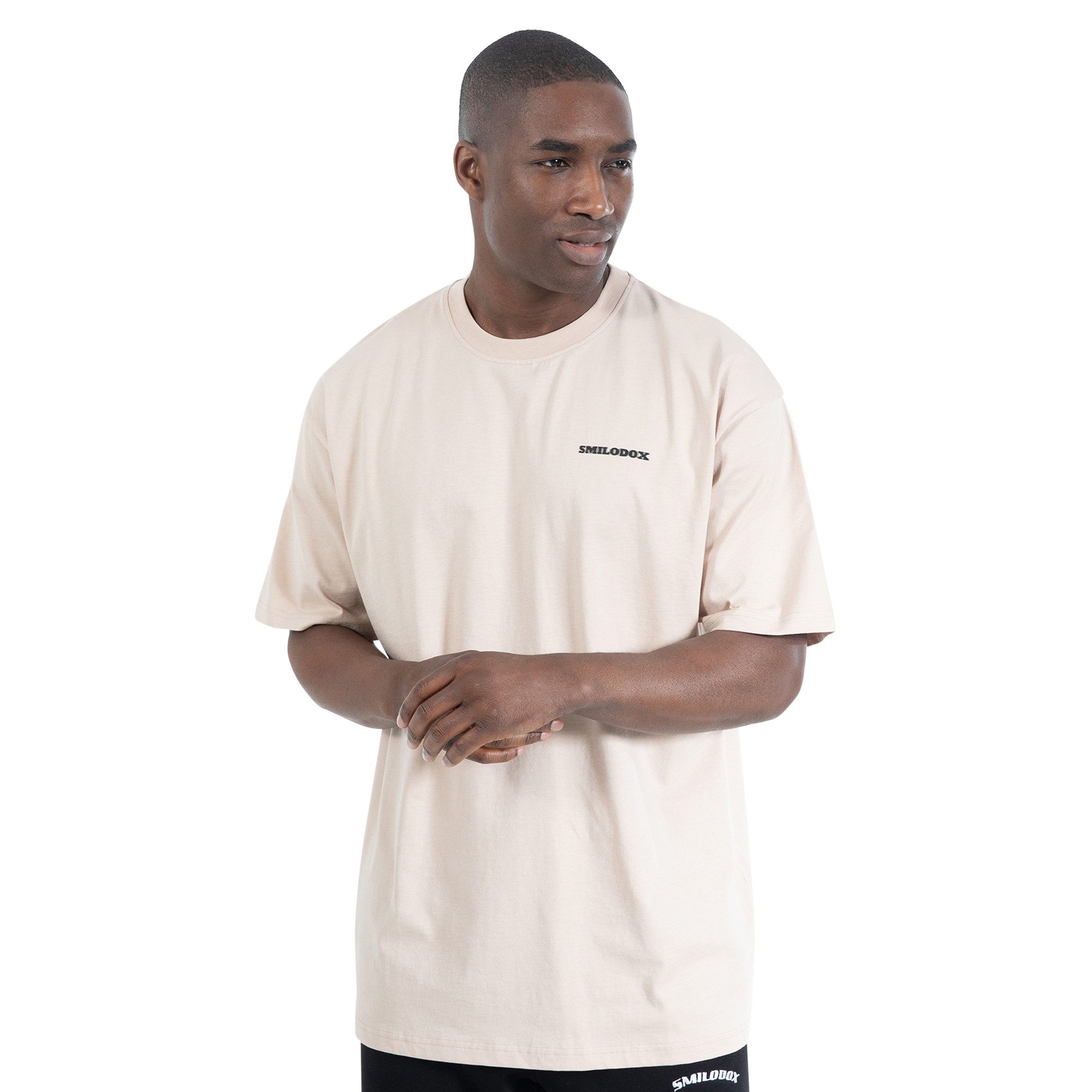 Smilodox T-Shirt Adrian Oversize, 100% Baumwolle